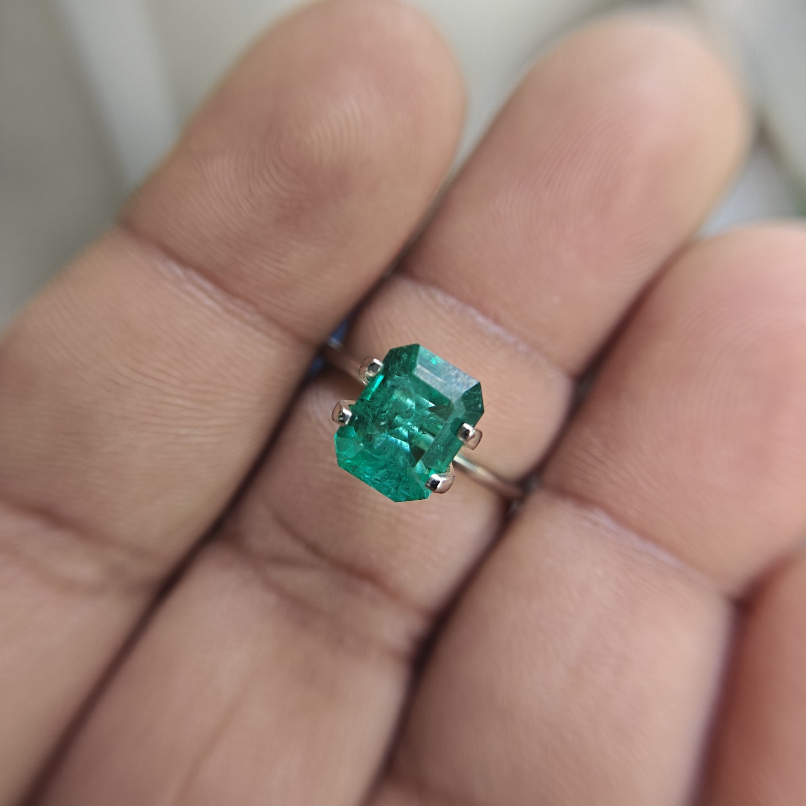 Lab Grown Emerald Octagon Cut