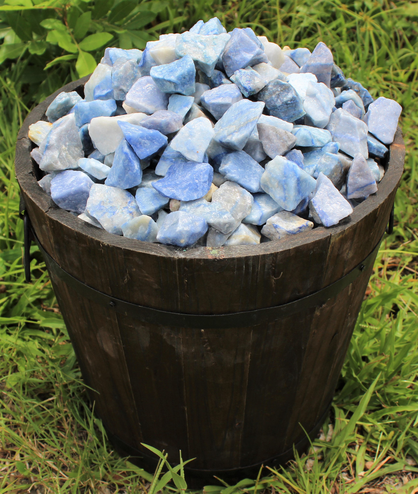 2 lb Blue Quartz Rough Crystal (Natural Raw Gemstone) Wholesale Bulk Lot