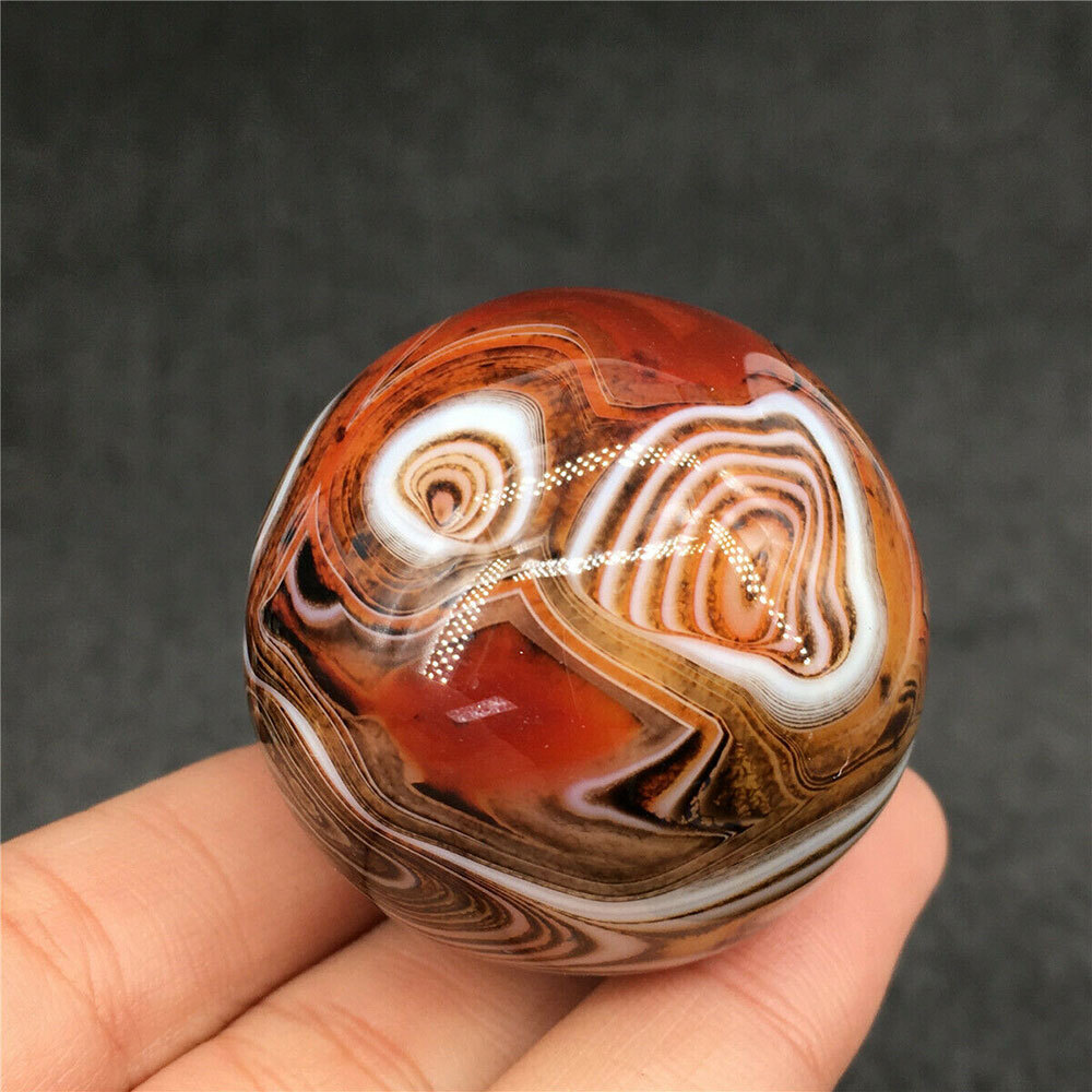 2pc Natural Silk Sardonyx Agate sphere 35MM quartz crystal ball mineral healing