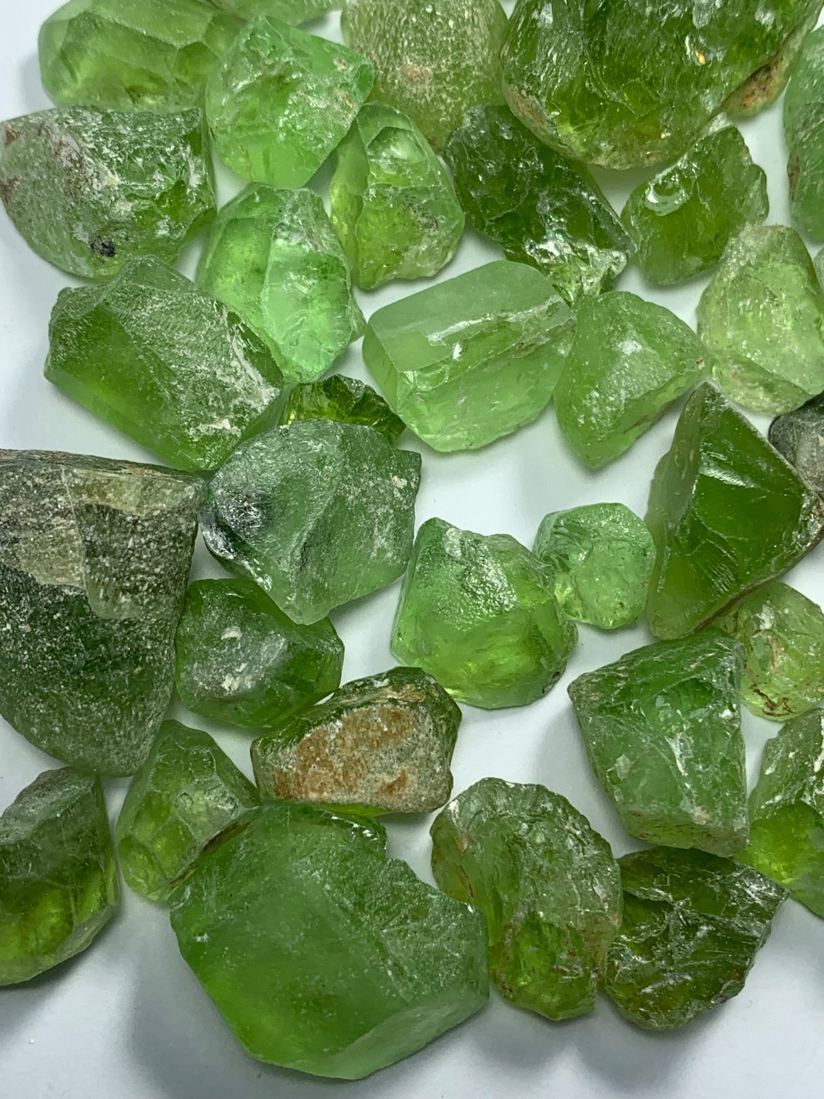 Peridot Rough Facet Grade Lot from Mansehra Supat Mine Pakistan(126.90Gram)