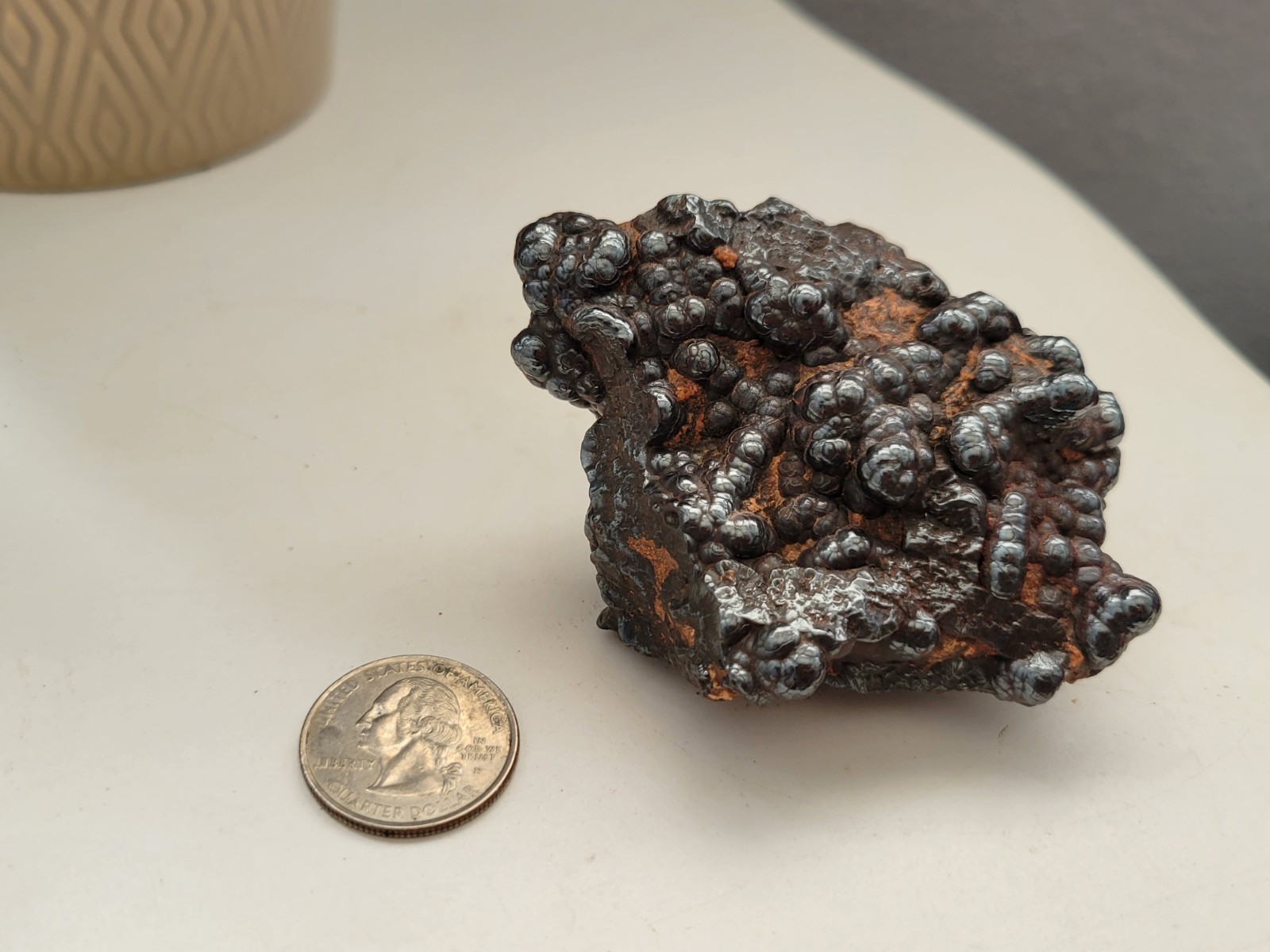280g Botryoidal Hematite Specimen from Morocco 3 inch