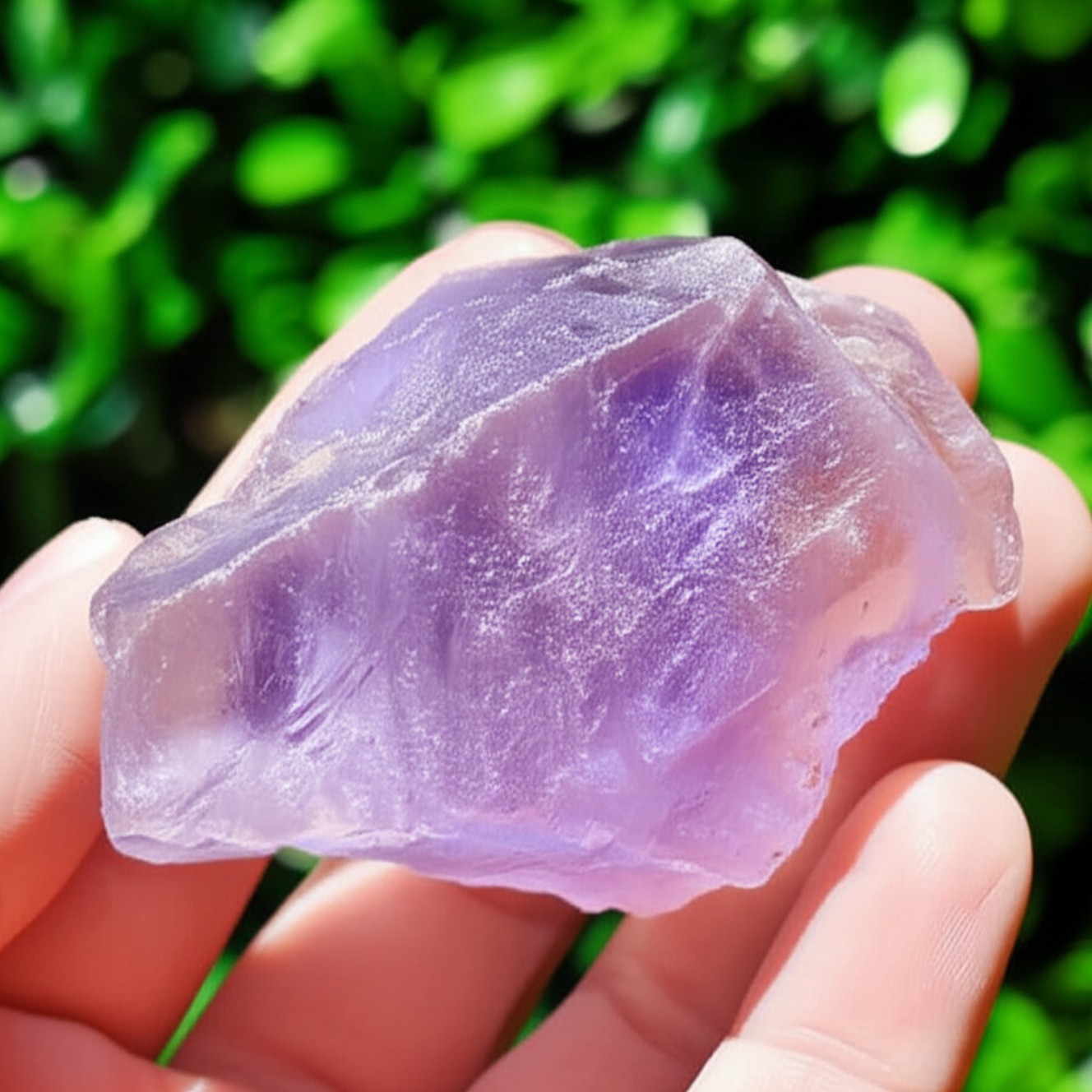 Raw Lavender Amethyst Stone Rough Crystal Healing Chunk Specimen Decor Gifts