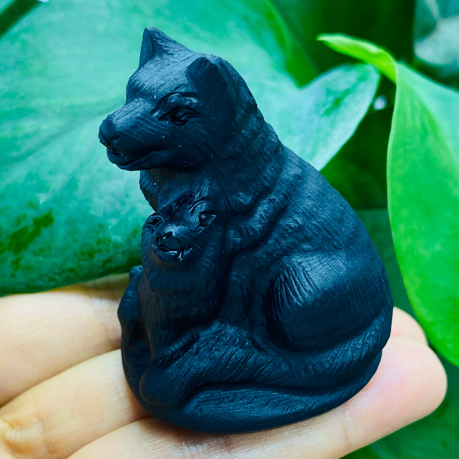 2″ Natural obsidian Quartz skull hand carved crystal reiki healing 1PC