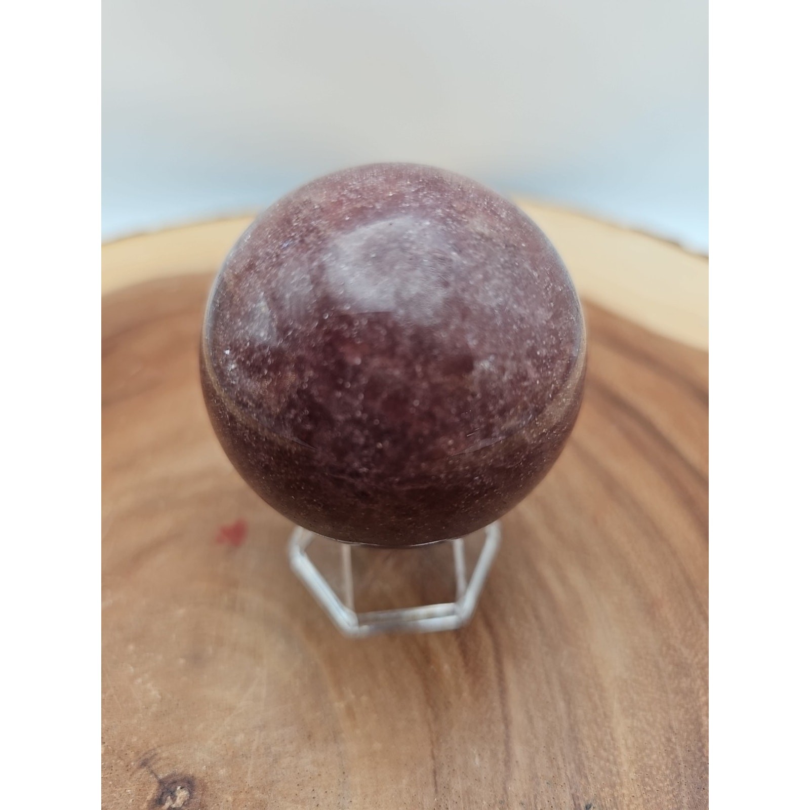 Strawberry Quartz Crystal Sphere – CrystalCloud Company