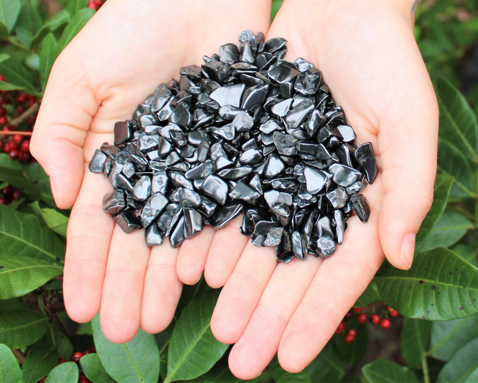 Shungite Semi Tumbled Gemstone Mini Chips 5-15 mm Wholesale Bulk Lots