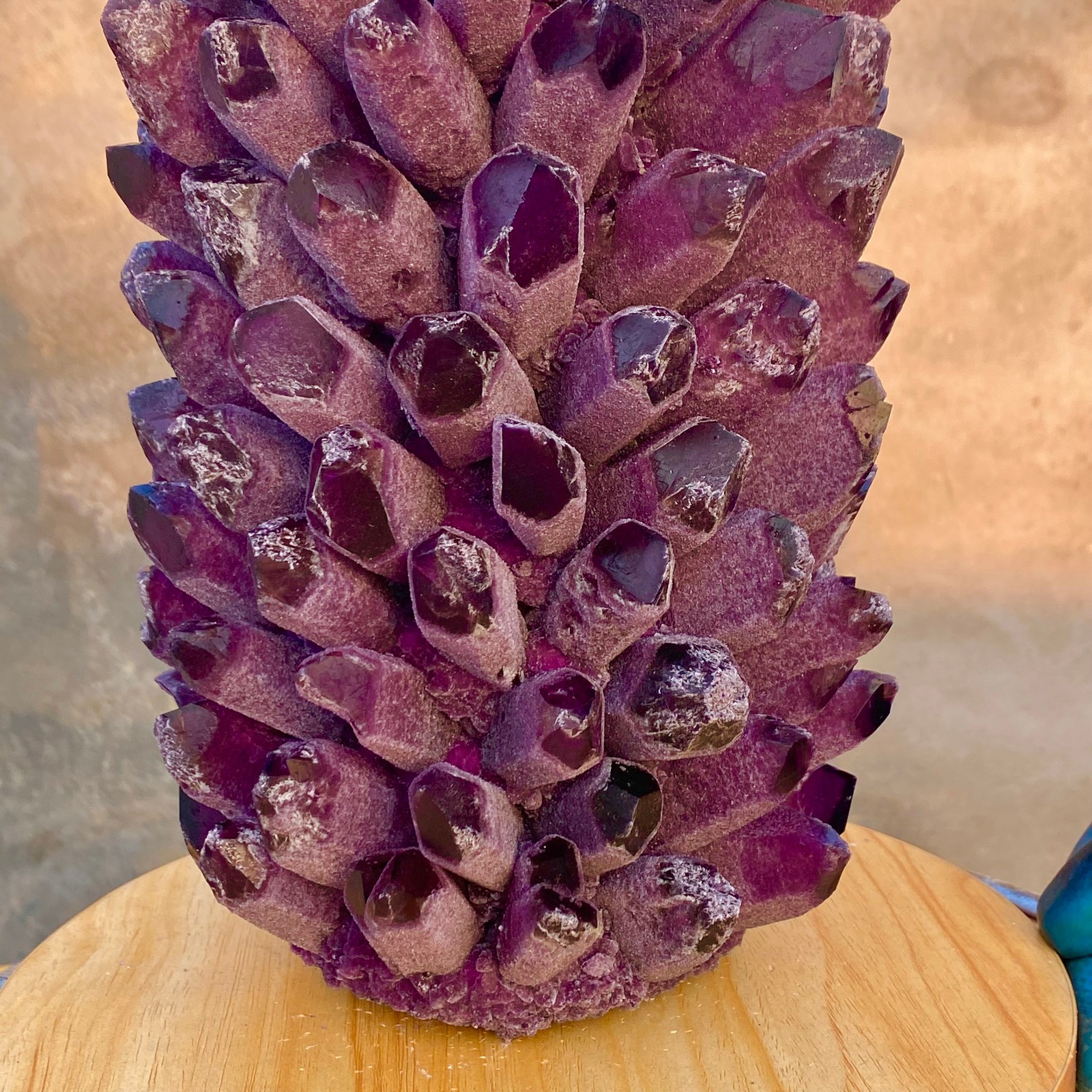 27.88LB New find purple phantom crystal quartz cluster mineral specimen healing