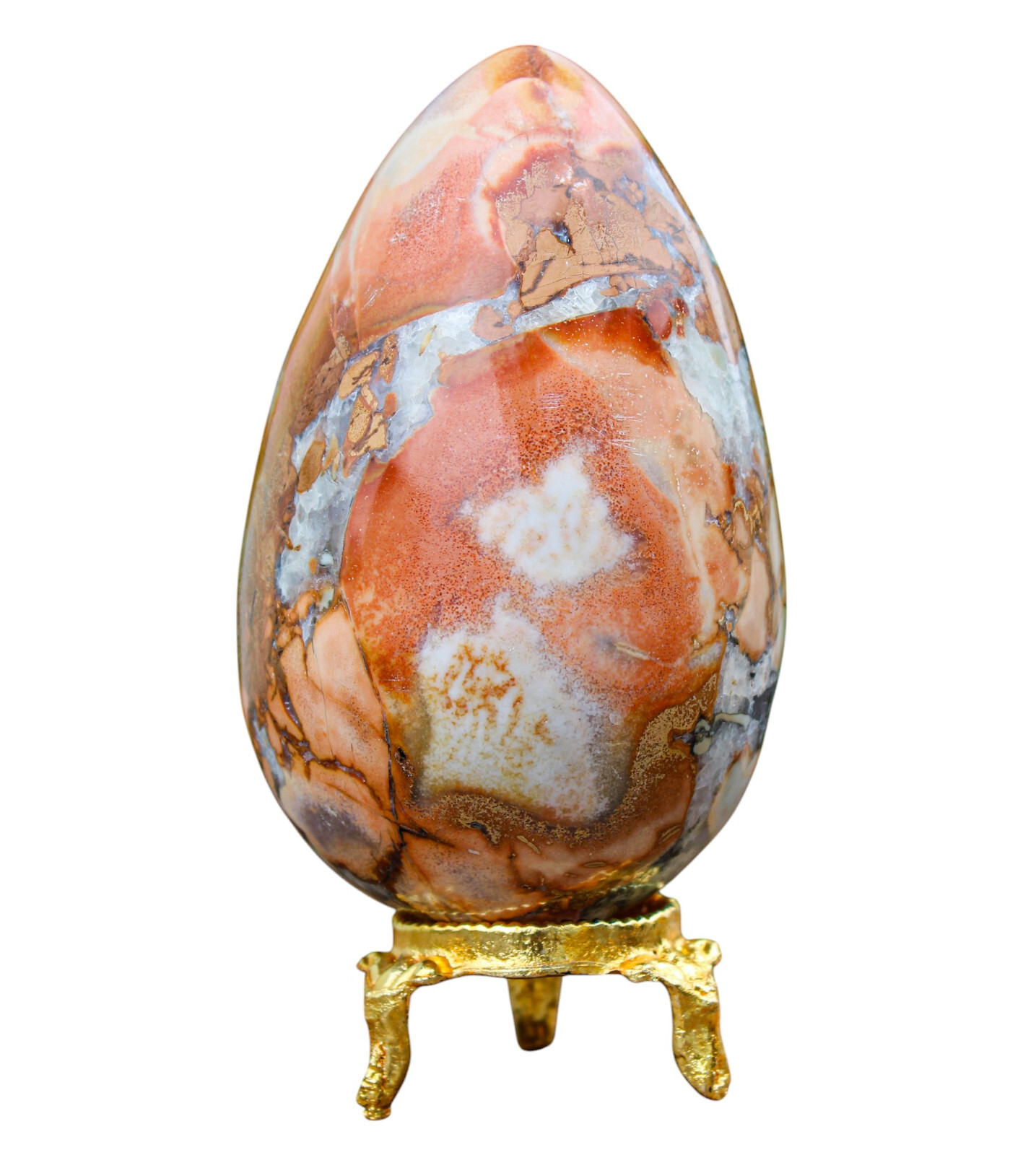 90MM Superb King Cobra Jasper Crystal Quartz Healing Reiki Energy Stone Egg