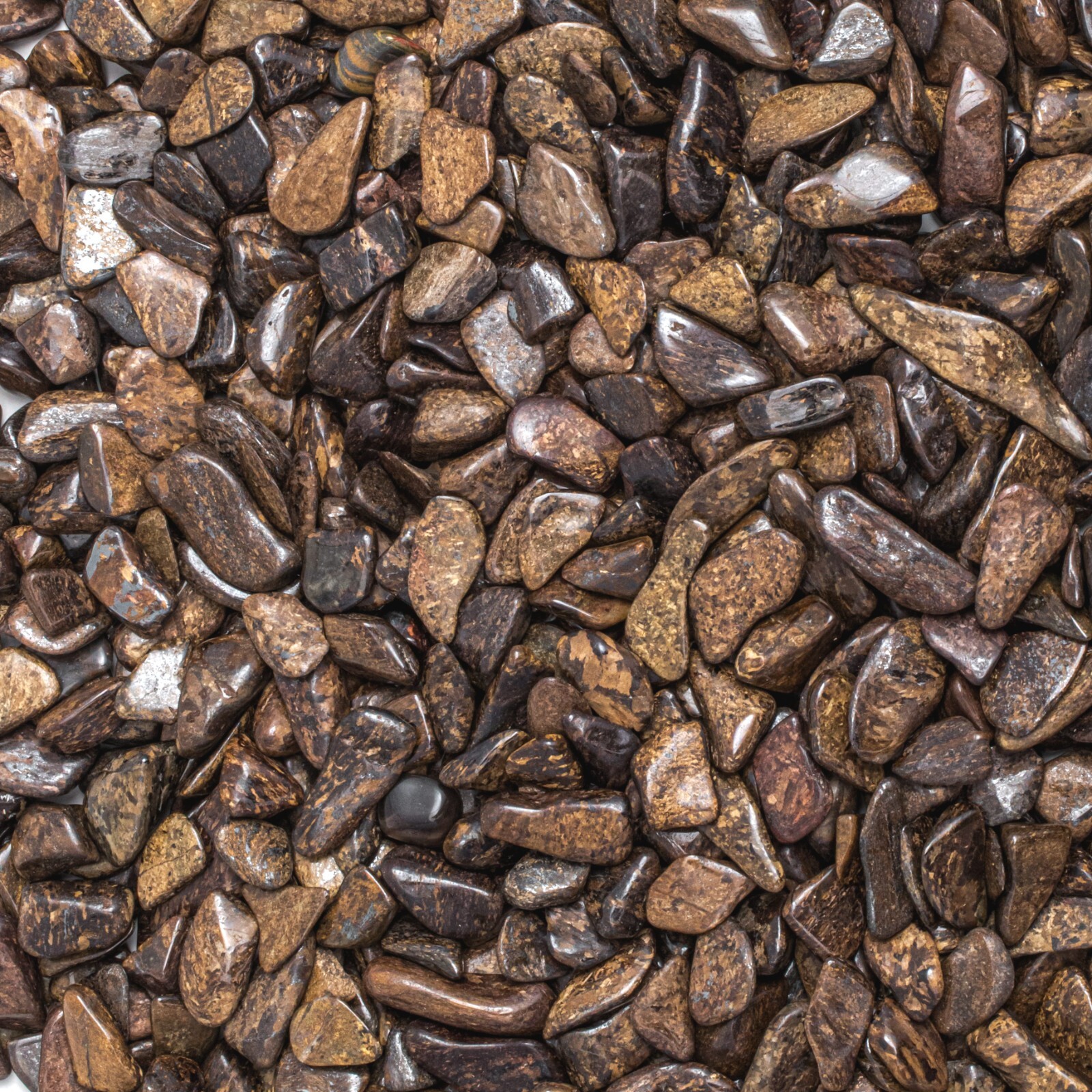 1/2 lb Small Tumbled Bronzite Gemstone Crystals Bulk Gems Wholesale Rocks Crafts