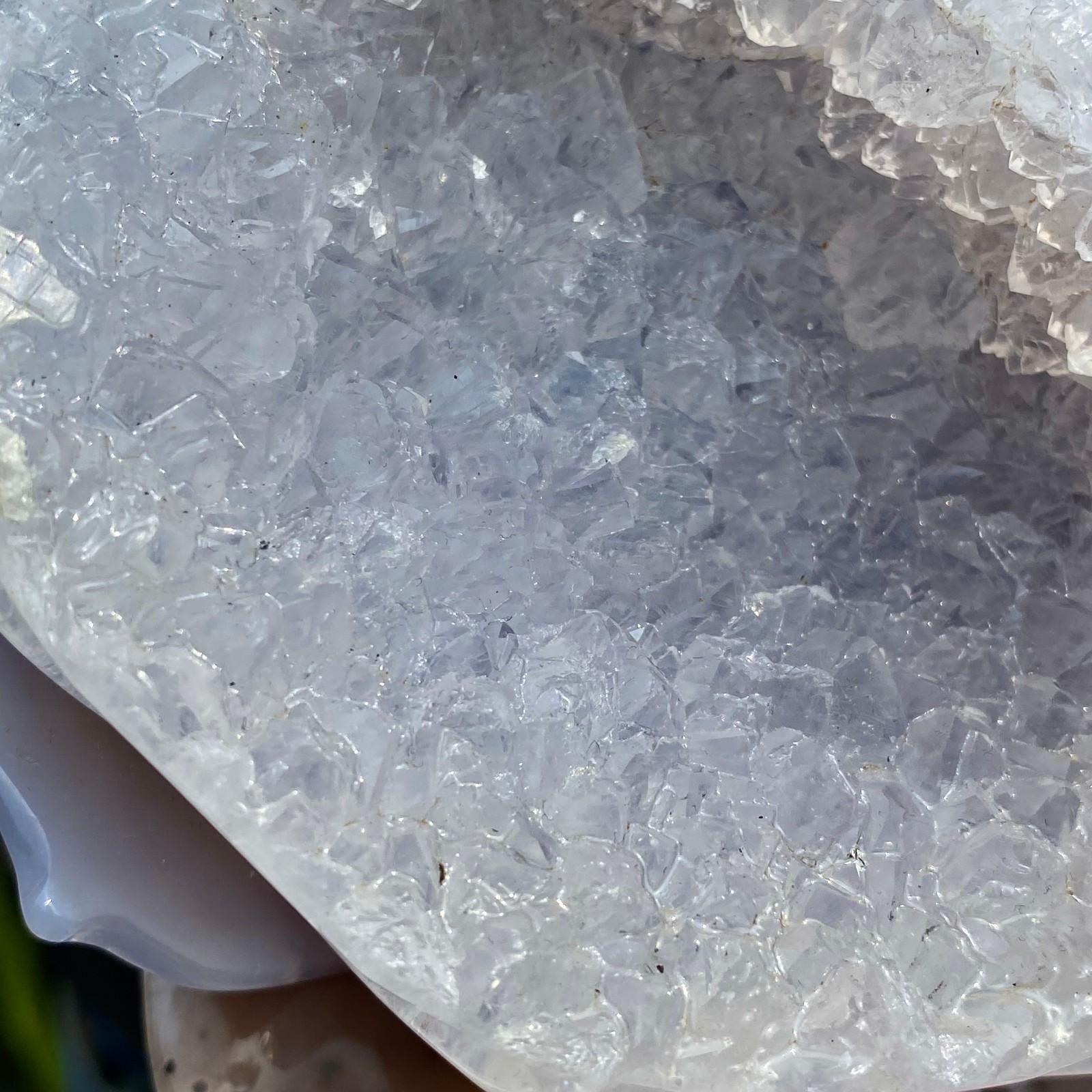 2.62LB Natural Agate Geode Carved Lotus Flower, Hand Carved Healing Crystal Home