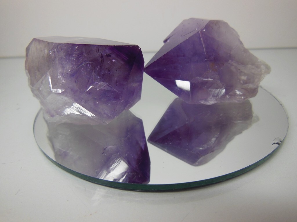 Large Amethyst Points / 2 inch / 4.4 ounces total / The two shown / Details