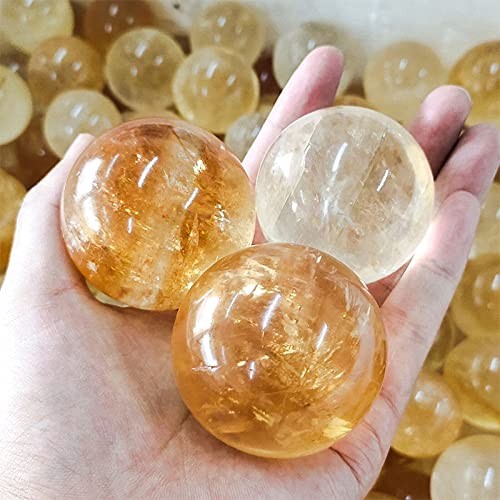 1pcs Natural Iceland Spar Quartz Sphere Quartz Crystal Ball Reiki Healing 50mm