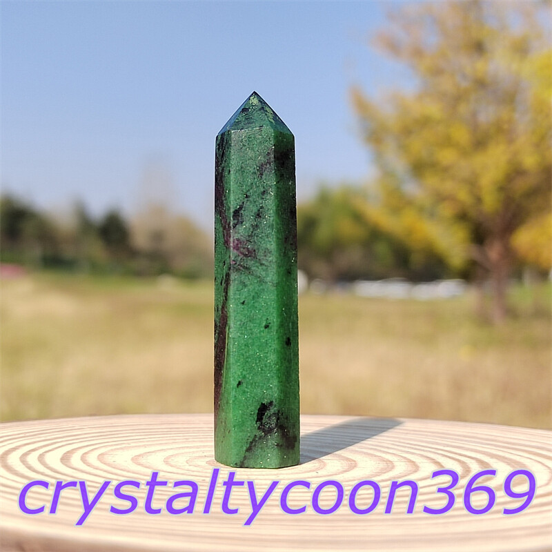 5pcs Natural Zoisite Quartz Obelisk Crystal Wand Point Tower Reiki Healing 5.5cm
