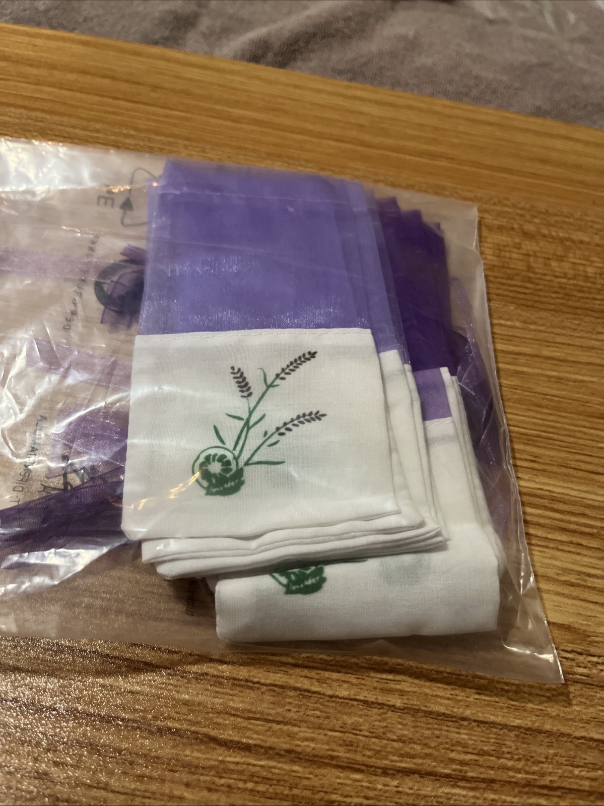 10pcs Lavender Scented Aromatherapy Empty Bags with Transparent Mesh