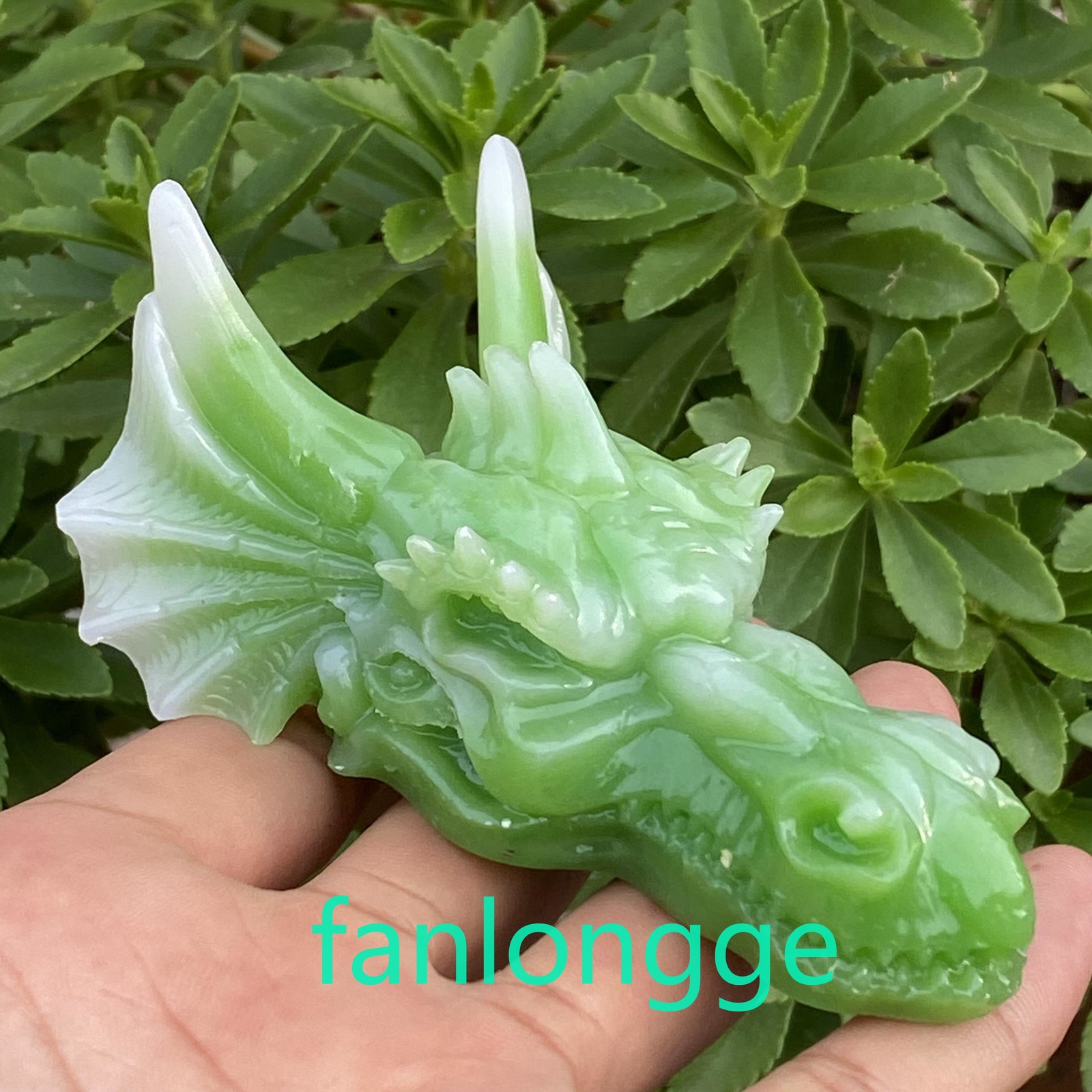 3.5″ Luminous Stone Pink Dragon skull Carved Quartz Crystal Gift Healing 1pc