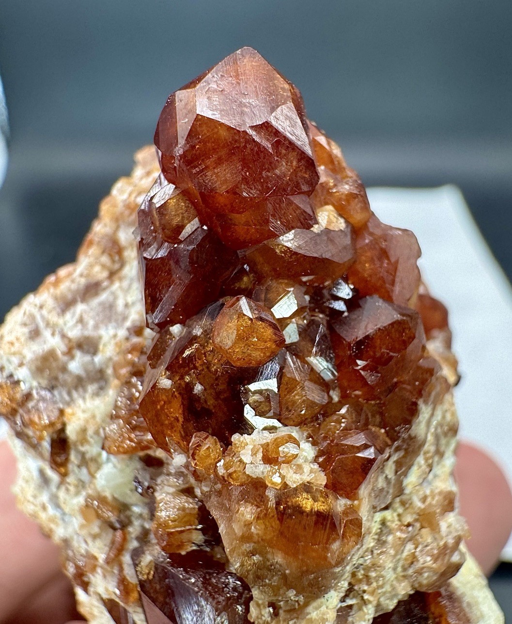 Natural Spessartine Orange Garnet Crystal Cluster Minerals Specimen 660 Carats.