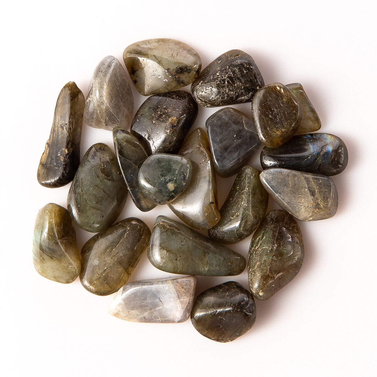 50g Tumbled Labradorite Gemstone Crystals 10-30 Stones Gem Rock Specimens