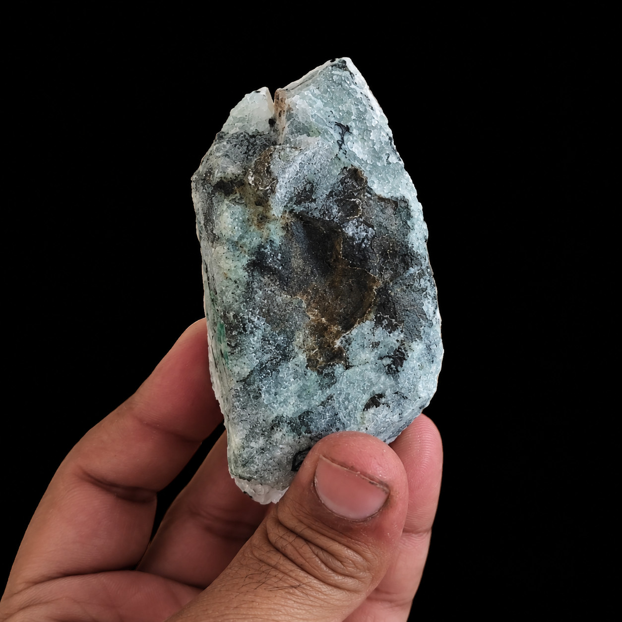 Green Apophyllite with Stilbite Crystal Mineral 184g 9x5x3cm Natural Mineral