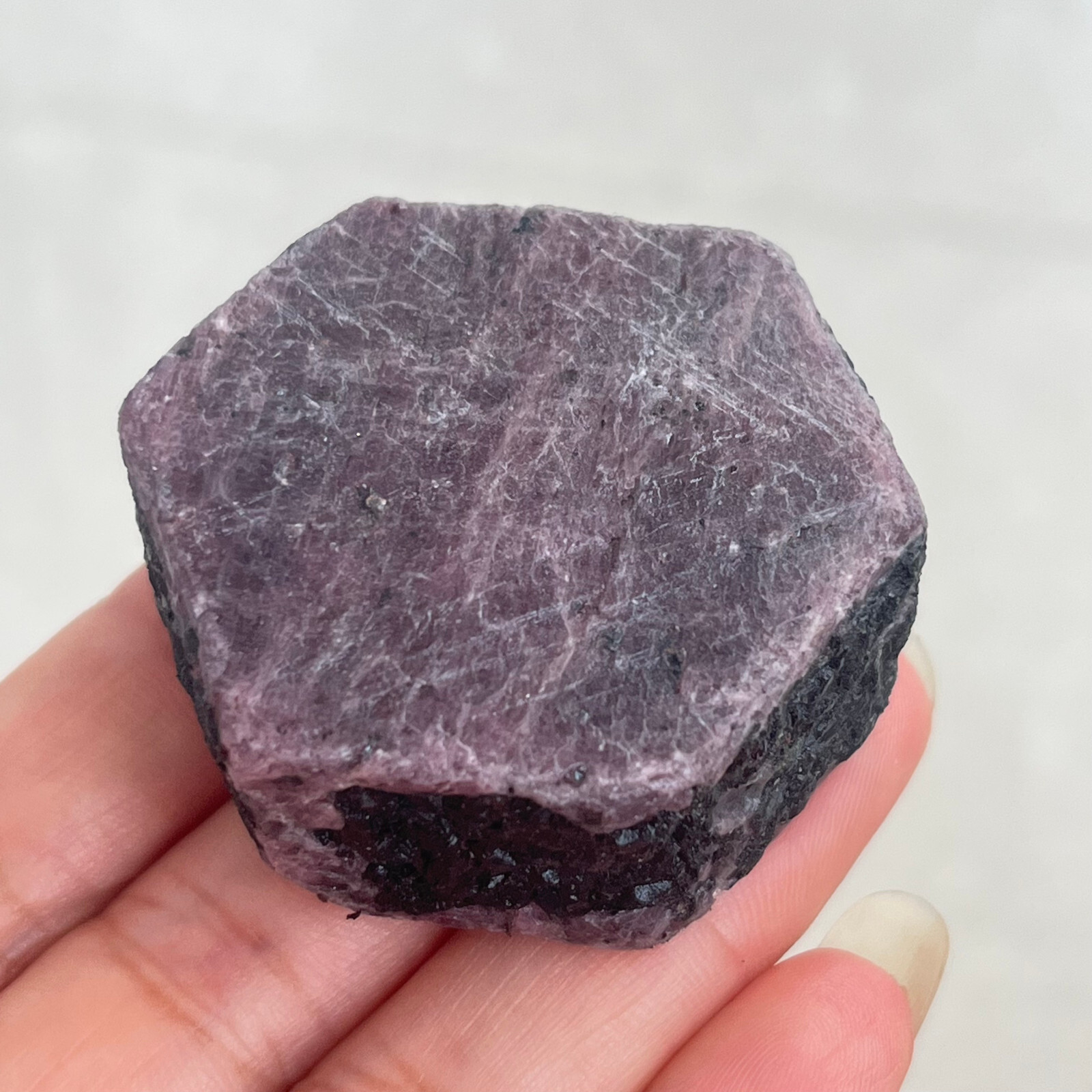 124g Natural Red Corundum Ruby Crystal Rough Mineral Specimen MD10