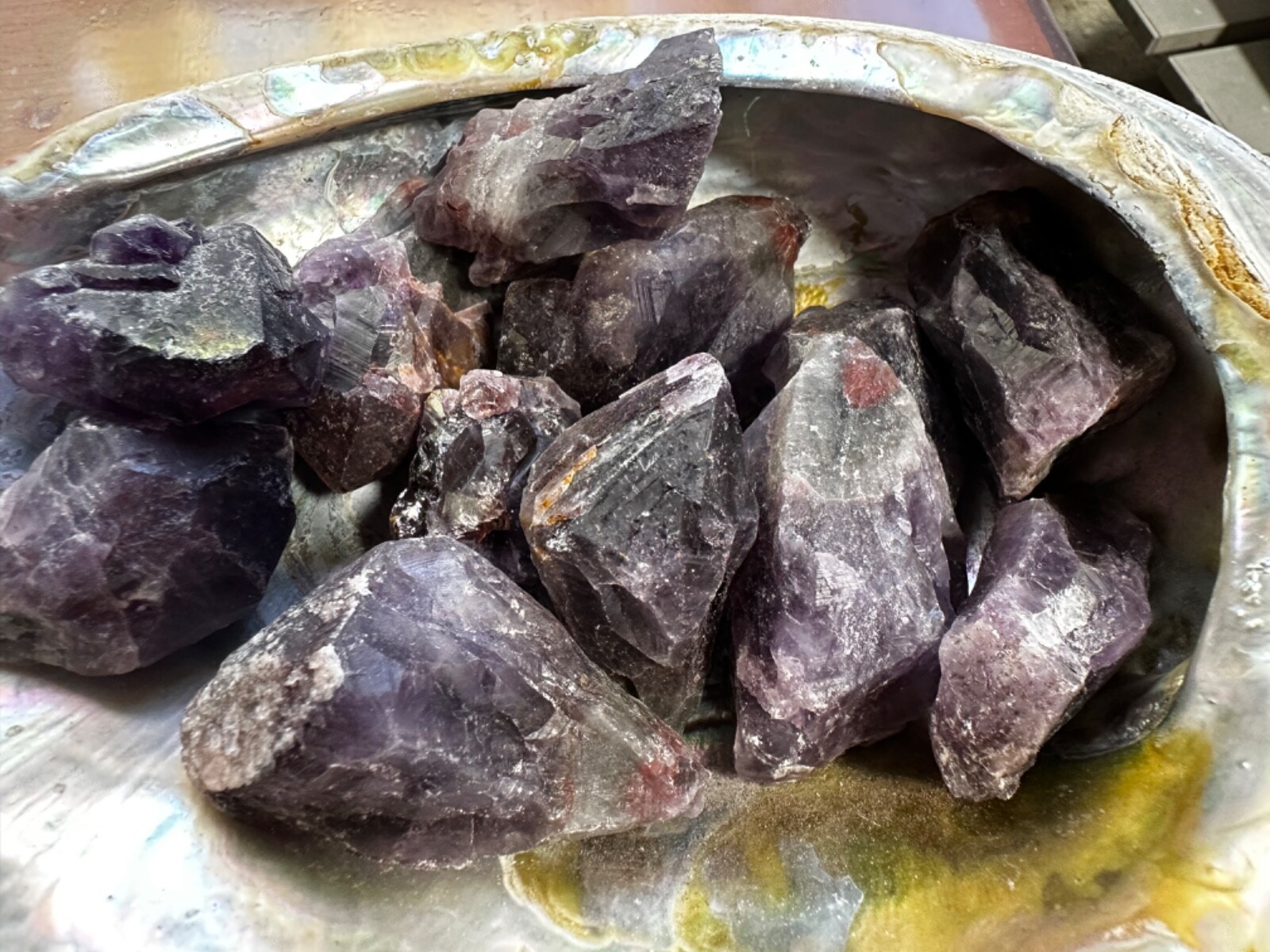 1x Amethyst Cacoxenite Rough Stone 2inch Reiki Healing Crystal Brazil High Vibes