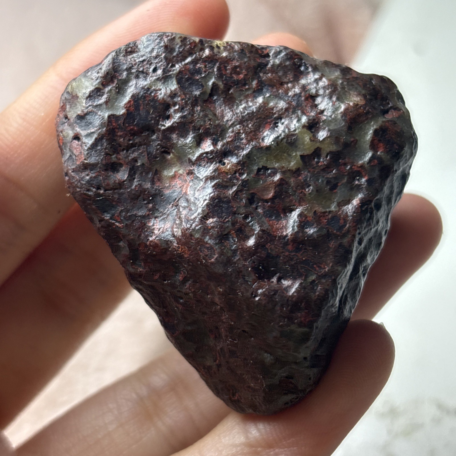 66g Natural Iddingsite meteorite specimen raw stone from China a7