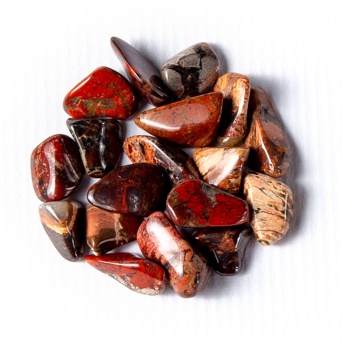 50g Tumbled Brecciated Jasper Gemstone Crystals 20-35 Stones Gem Rock Specimens