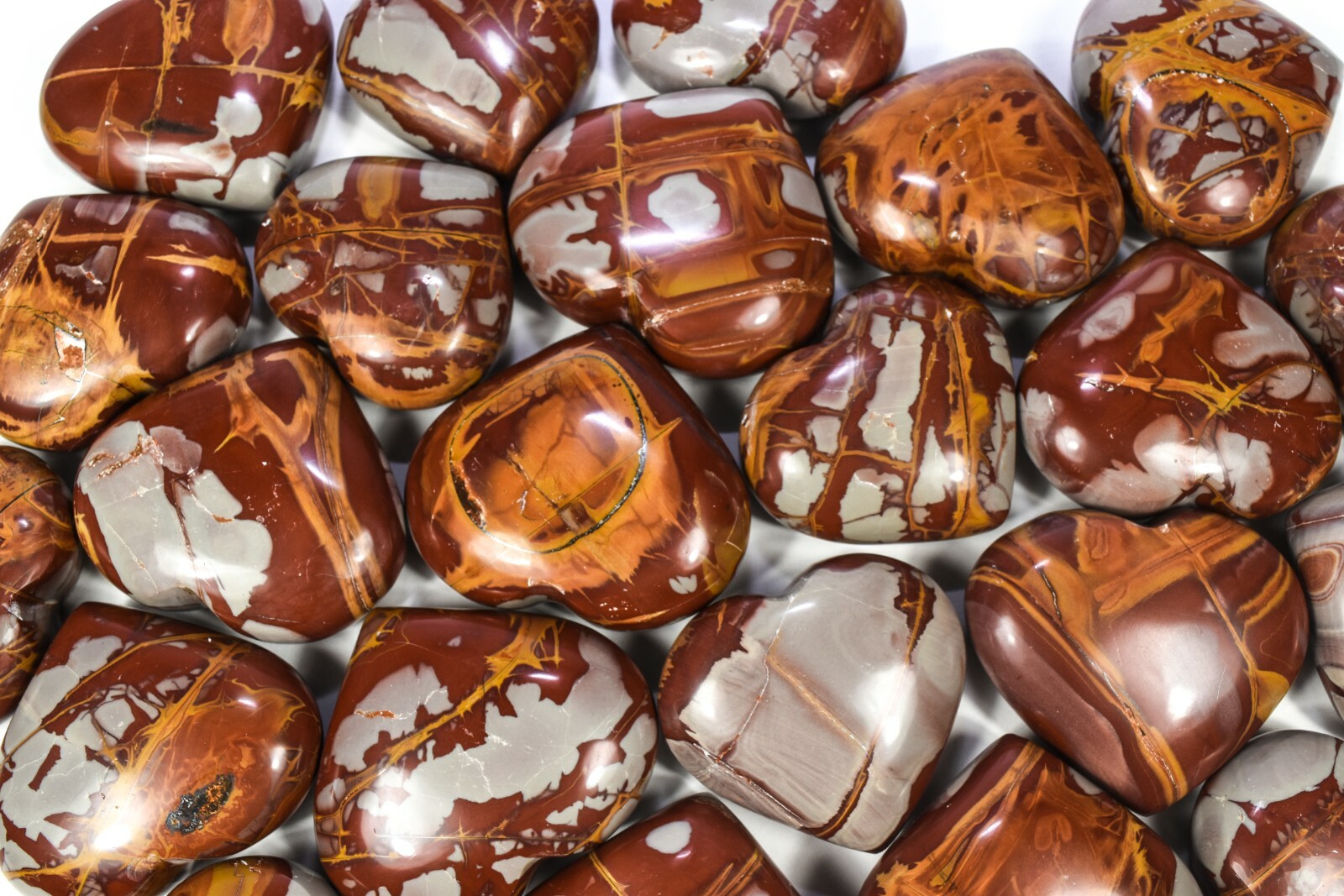 2.5″ Multicolor Noorena Jasper Heart Polished Natural Crystal – Australia (1PC)