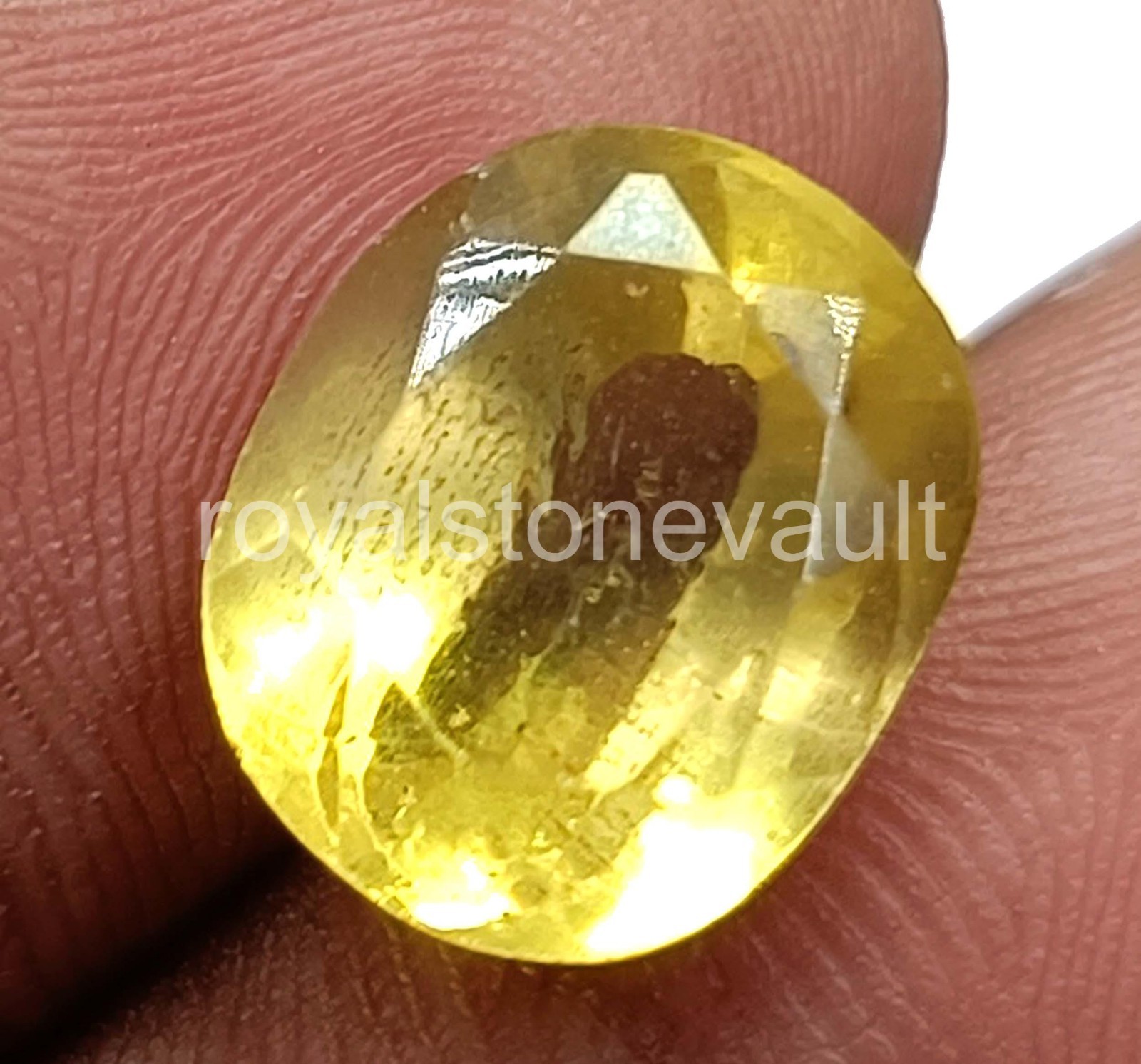 9.00 Ct Natural Yellow Sapphire Oval Shape IGL Certified Loose Gemstone 5AOR