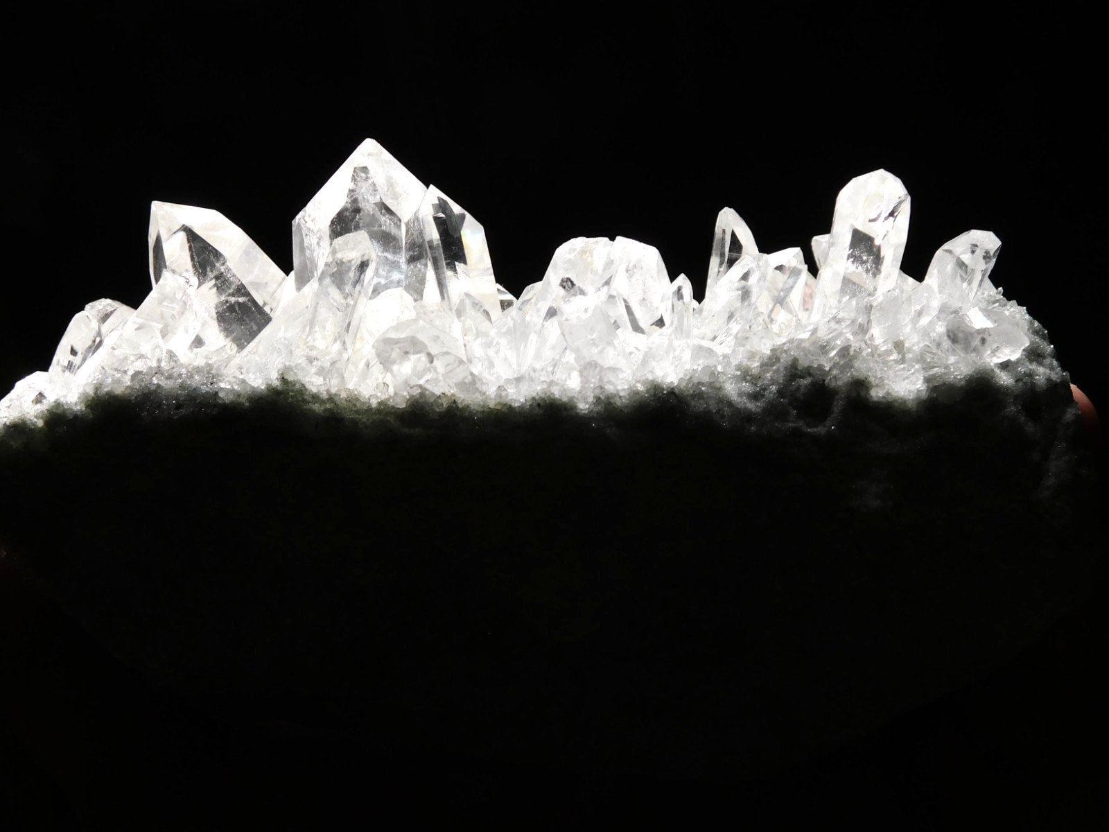 wOw Larger Very! Translucent AAA HIMALAYAN Quartz Crystal Cluster 808gr