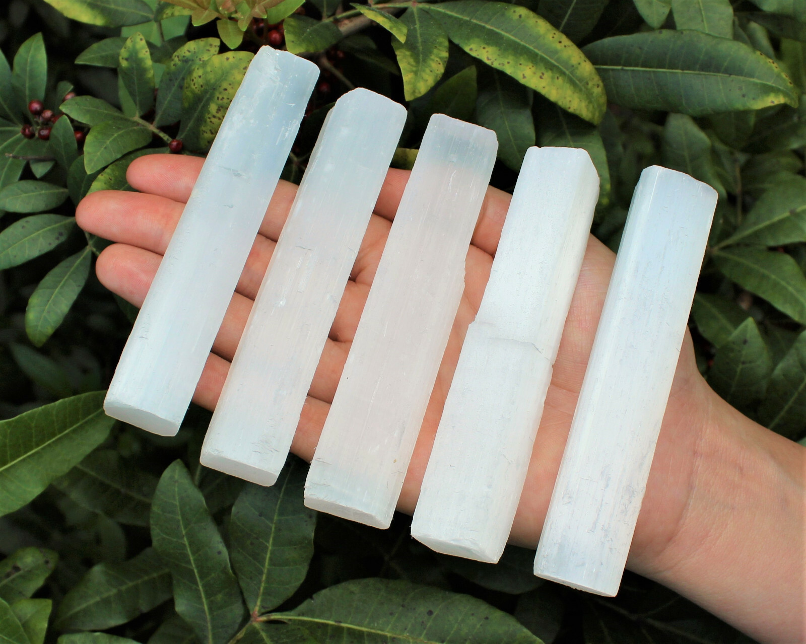 4″ Selenite Sticks Wholesale Bulk Lot: Choose oz or lbs (Chunky Wands Crystals)