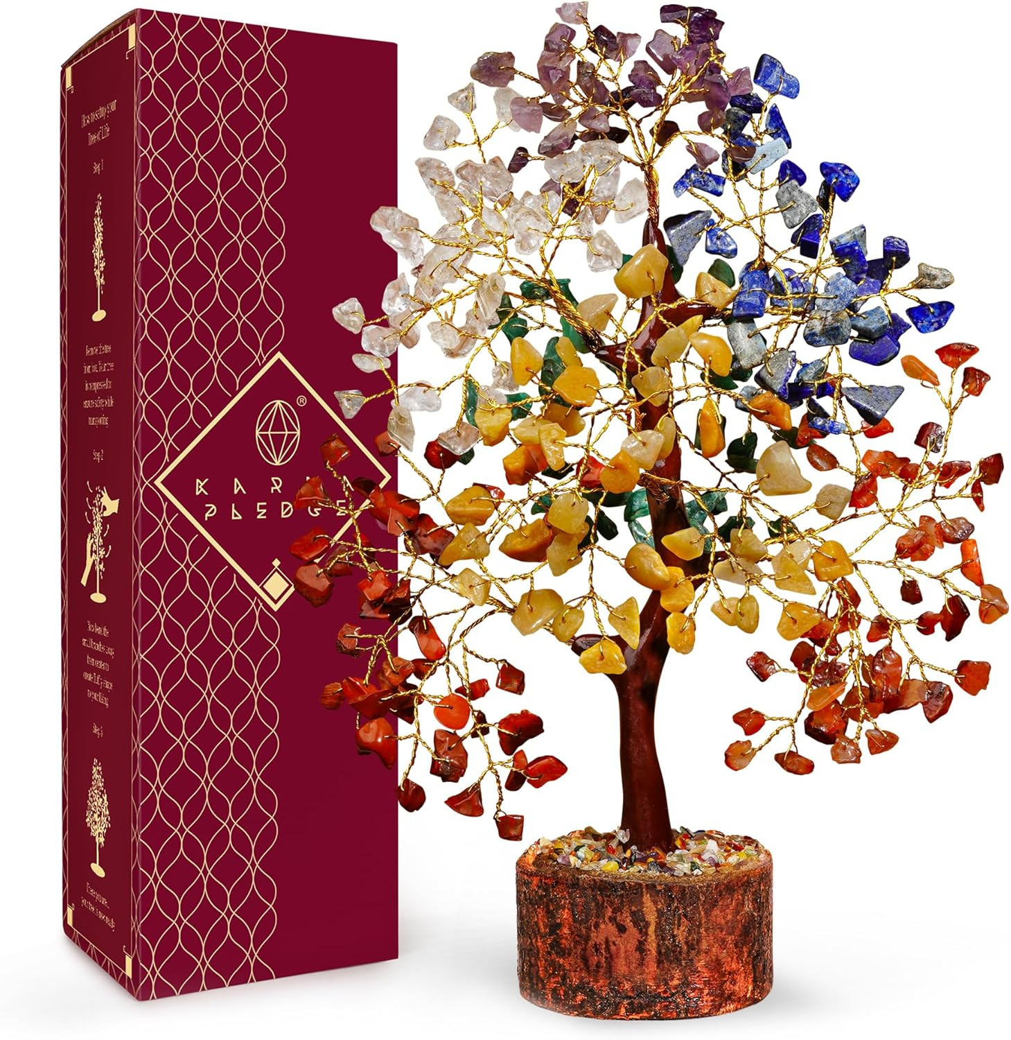 Chakra Tree of Life Birthday Gifts for Women, Mom, Sister, Friends, Handmade Hea