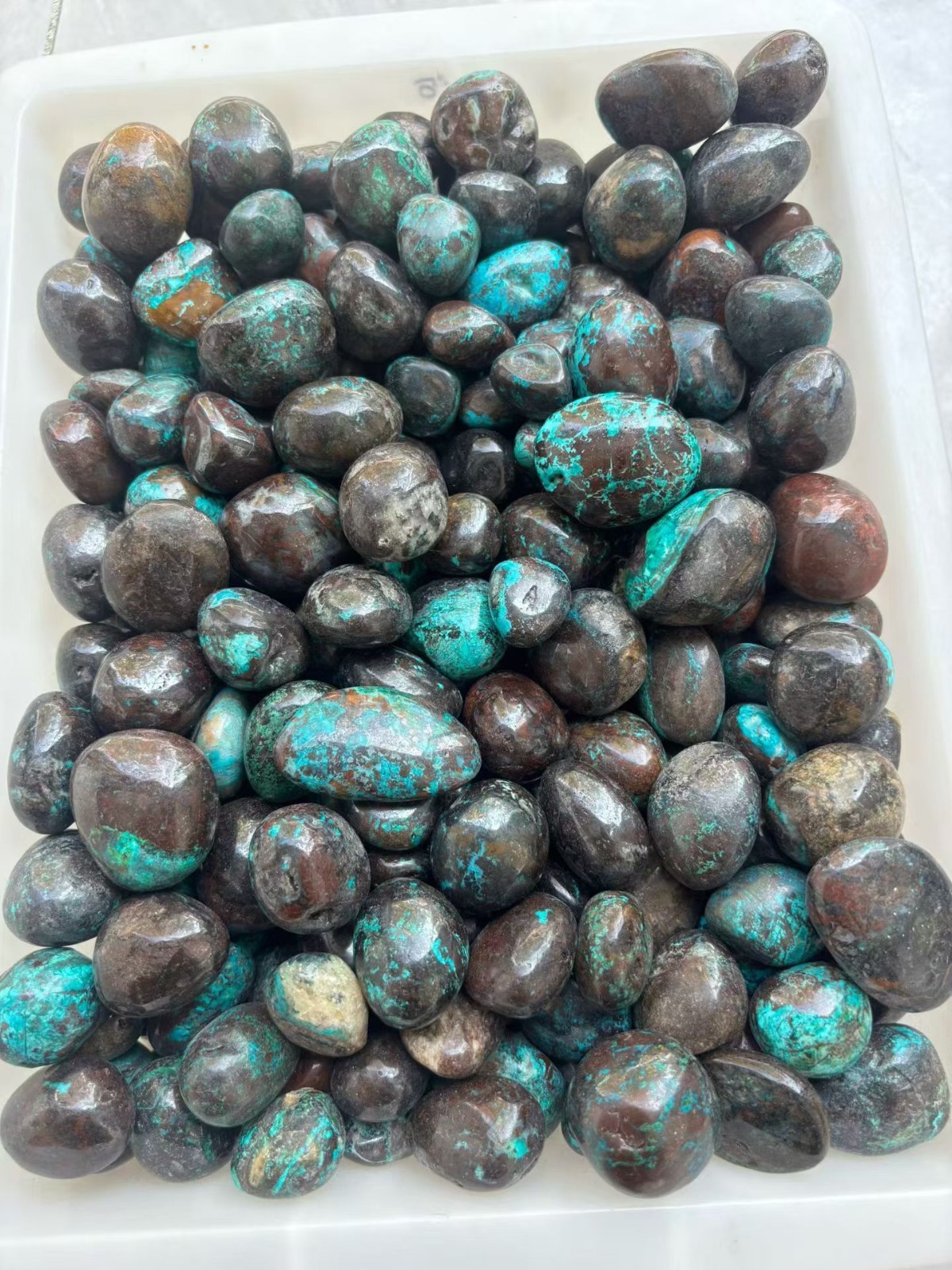 Natural Phoenix Pine Rolling Stone, Landscape Decorative Raw Stones DIY 20-30mm