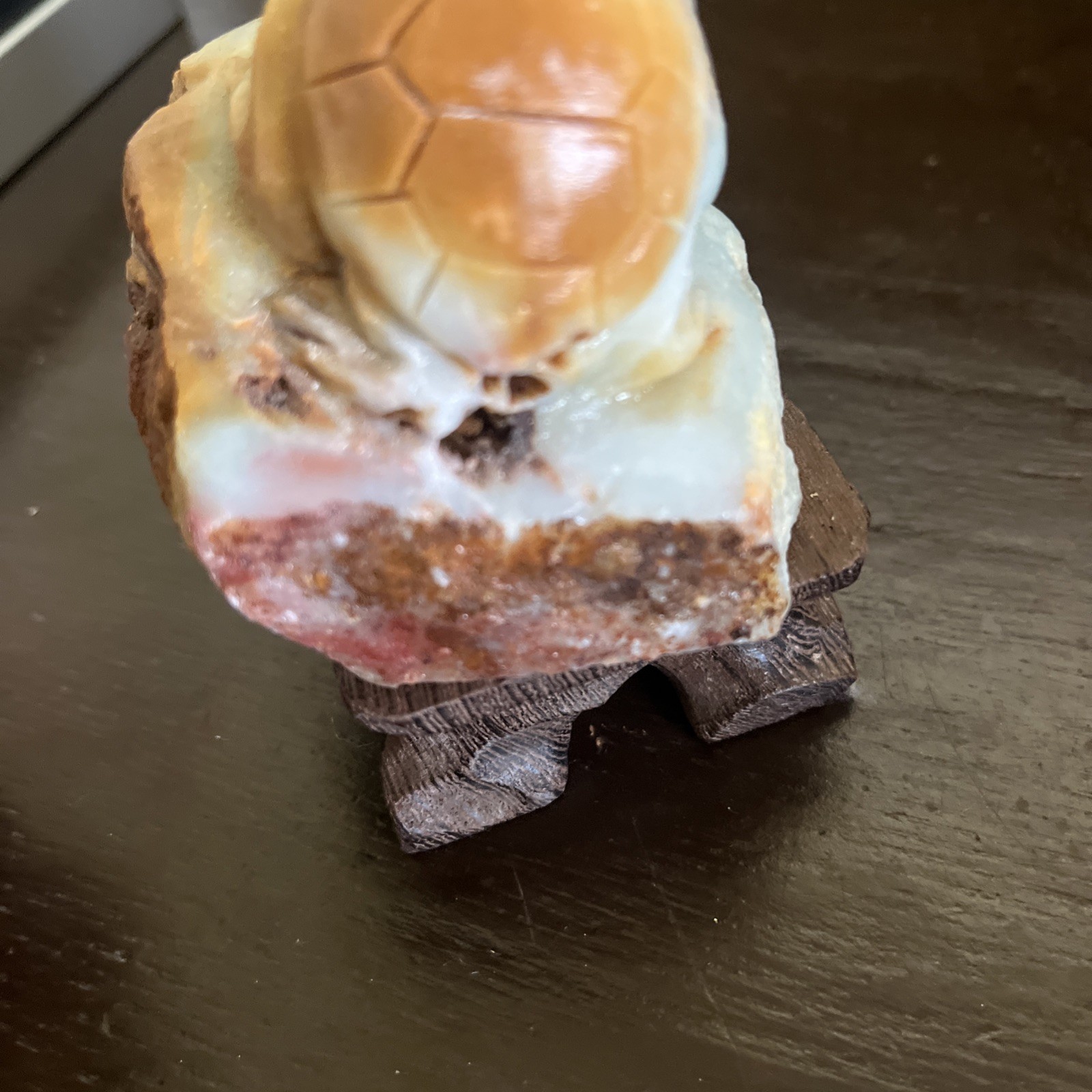 317.5 Gram Amazonite Sea Turtle Stone Carving Large