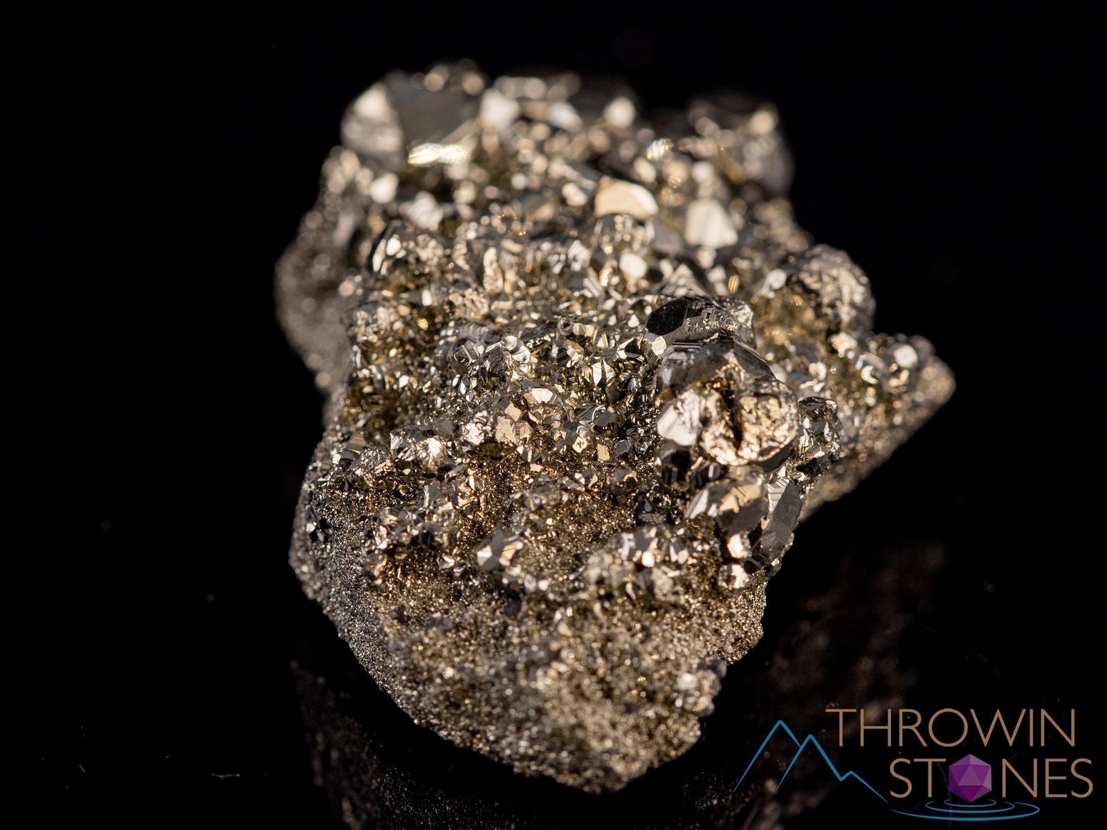 PYRITE Raw Crystal Cluster – Housewarming Gift, Home Decor, Raw Stones, 40320