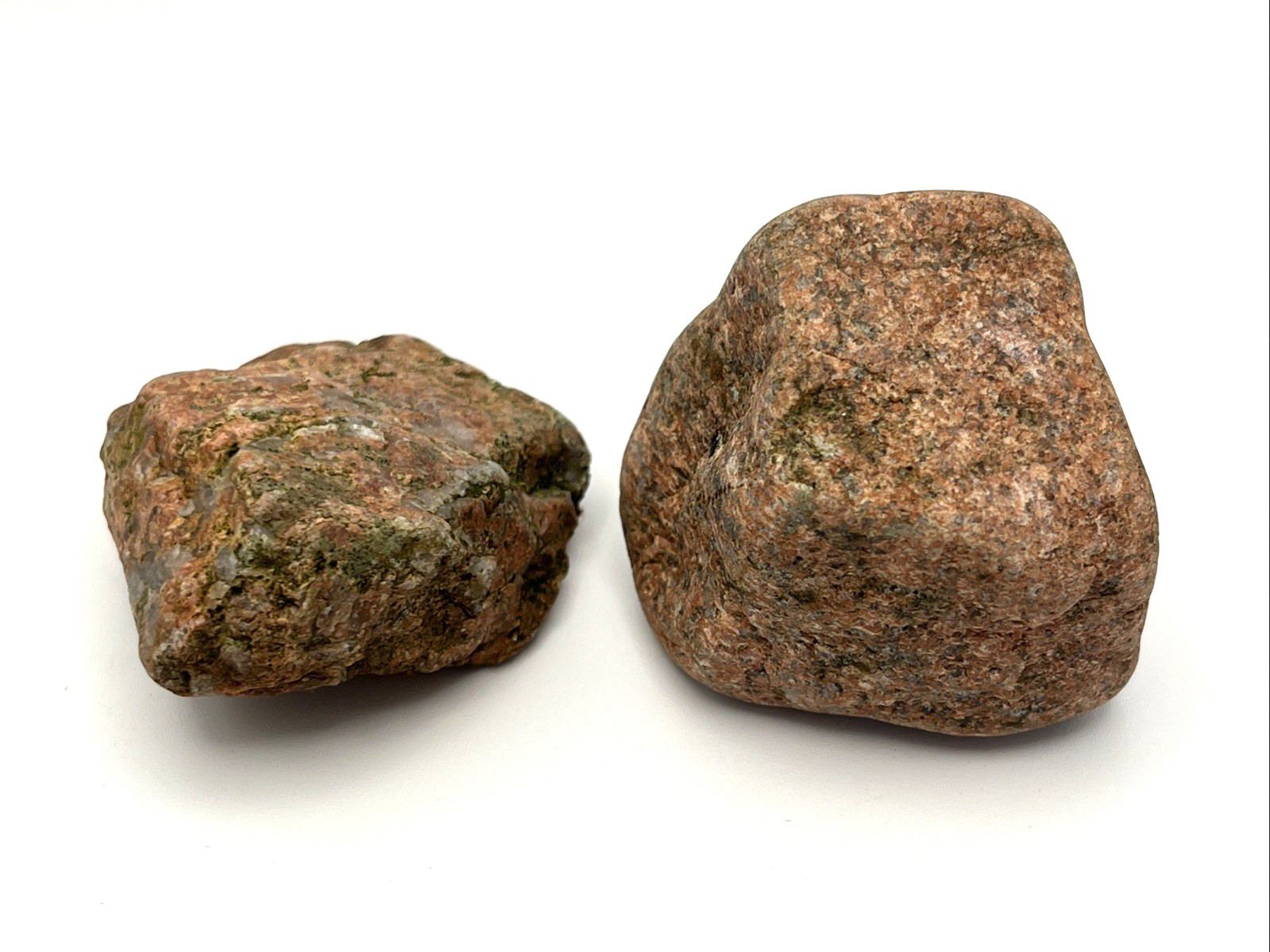 Raw Salmon/Peach Feldspar Specimen w/Smokey Quartz 90g New York Mineral Gemstone