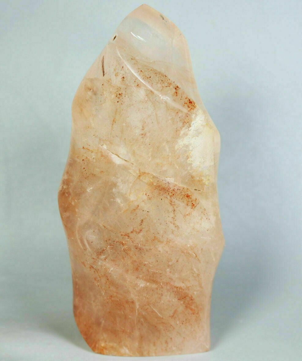 0.88lb Natural RED FIRE QUARTZ Hematoid Quartz Crystal Stone Freeform Healing