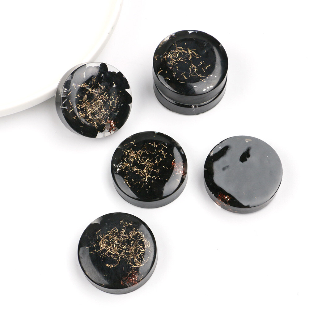 3pcs/Set Black Shungite Orgone Busters 5G EMF Protection Energy Healing Orgonite