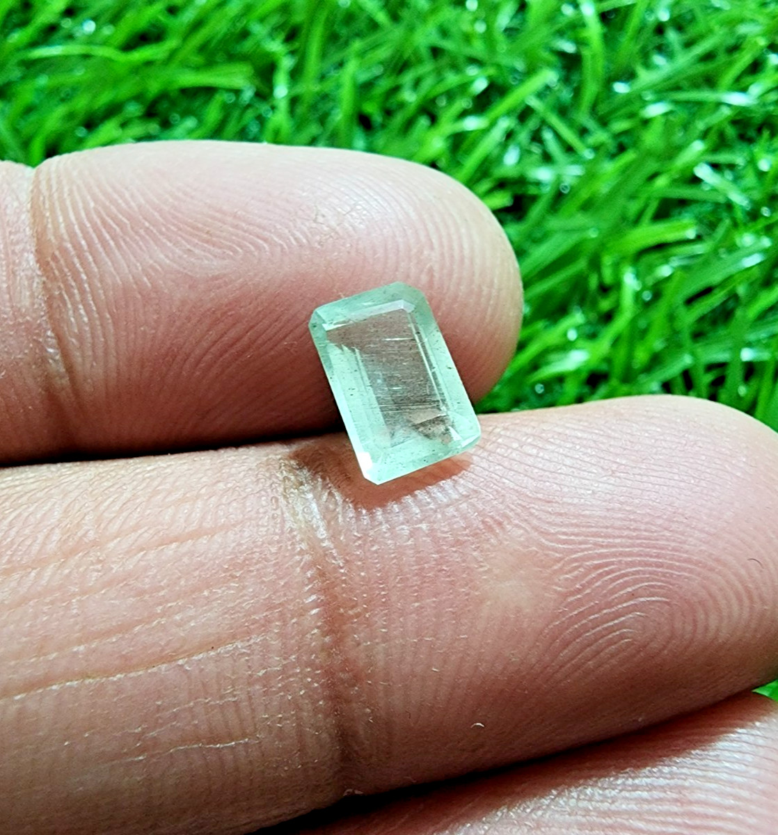 Aquamarine Heliodor Emerald Cut 1.55 Ct Natural Loose Gemstone For Ring