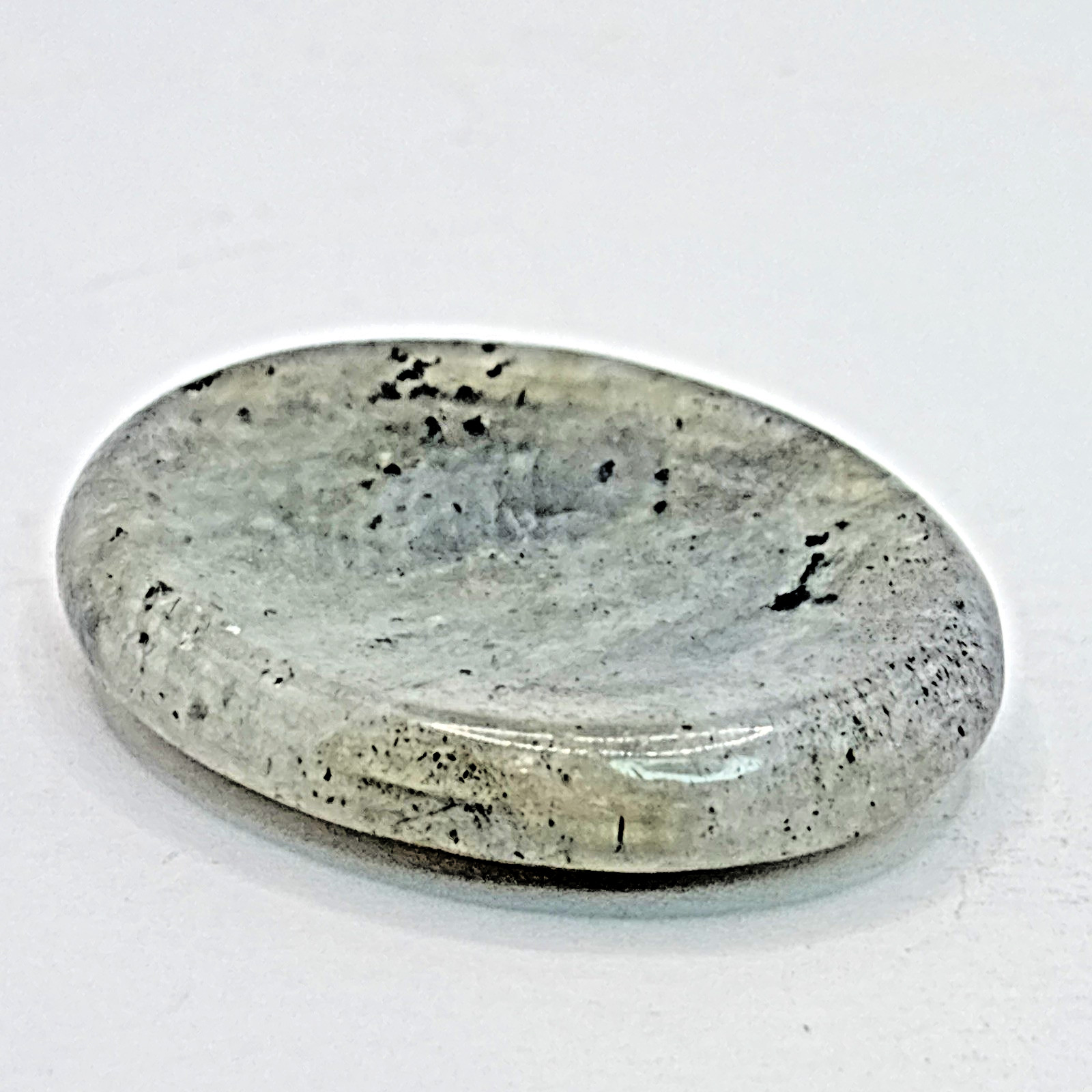 Natural Crystal Calming Worry Stone: LABRADORITE (Crystal Healing Pocket Stone)