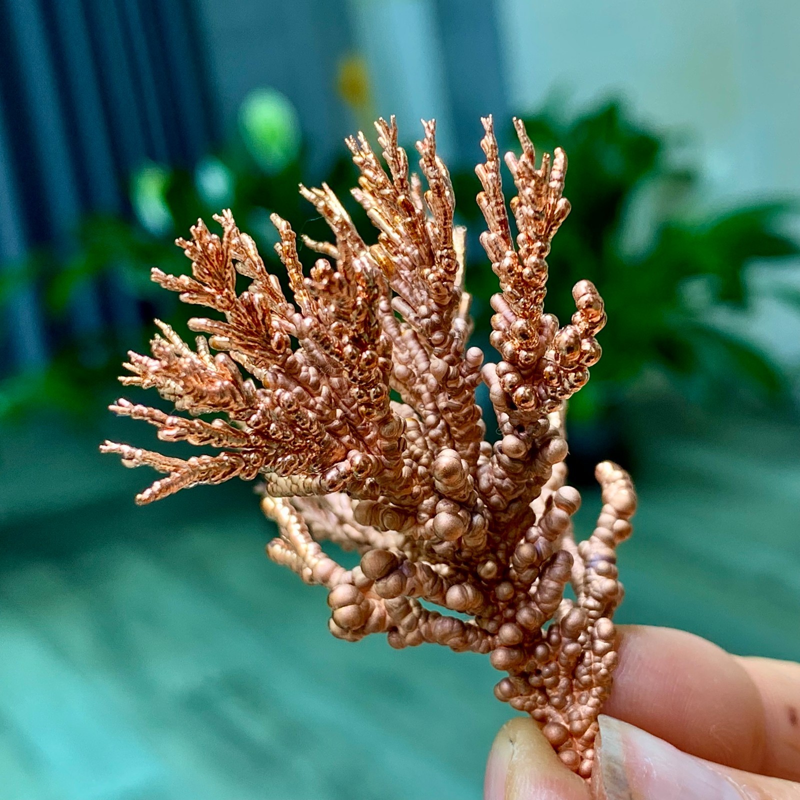 28G Rare!! iridescent Native Copper crystal mineral specimen