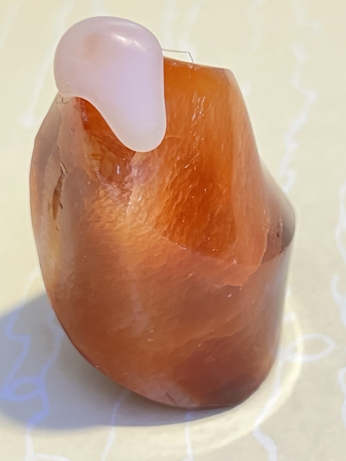Crystal Red Sardonyx Agate flame Polished Quartz Stone Carving Natural Specimen
