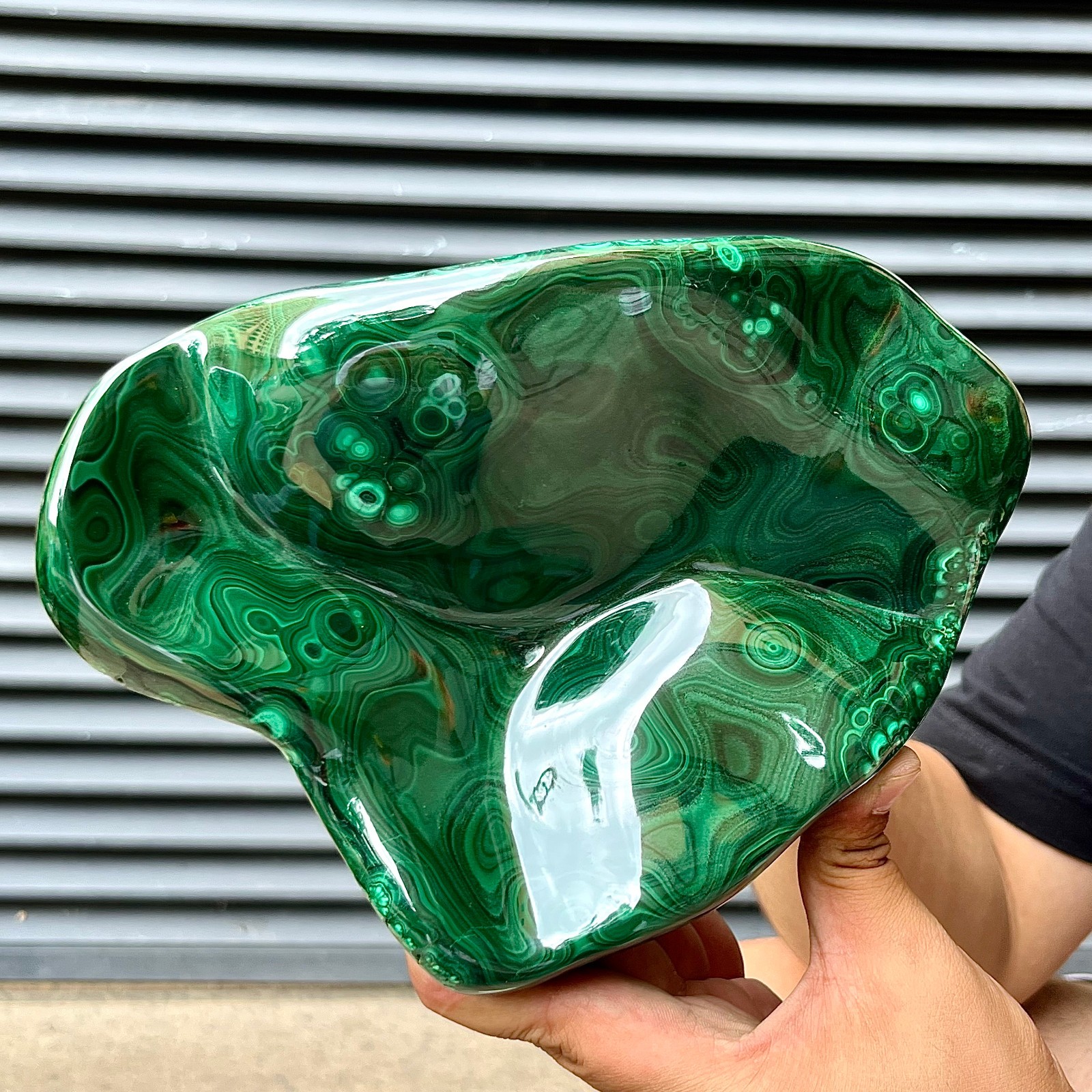 6.4 lb Natural Malachite Stone Polished Gift Display Decor Stone Art