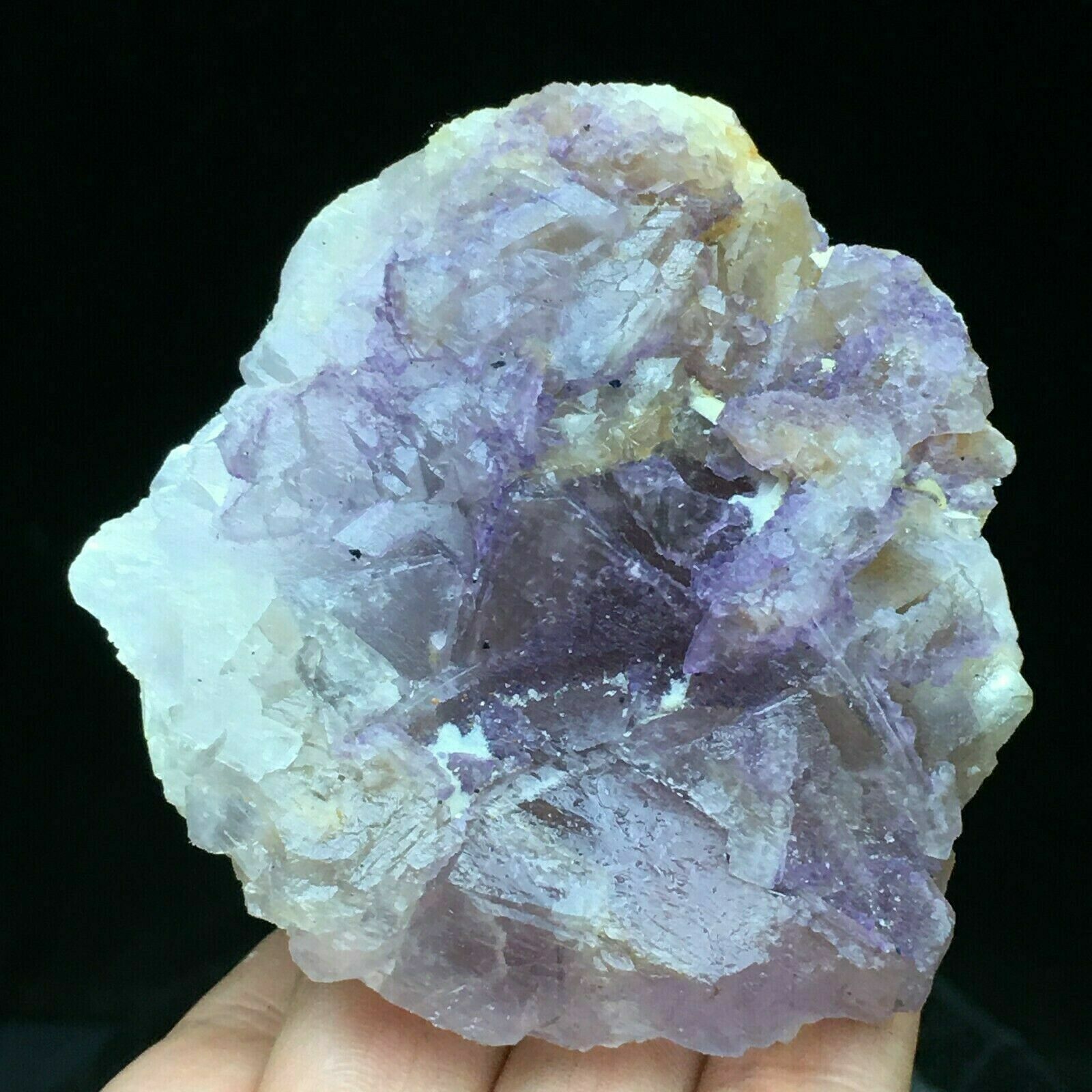 207g Purple Translucent Octahedral Fluorite Crystal Mineral Specimen