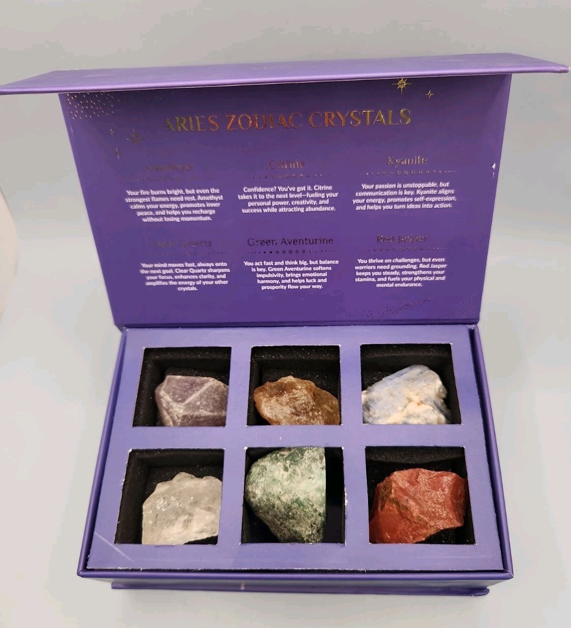 Mindful Souls Aries (March 21- Abril 19) Zodiac Crystals