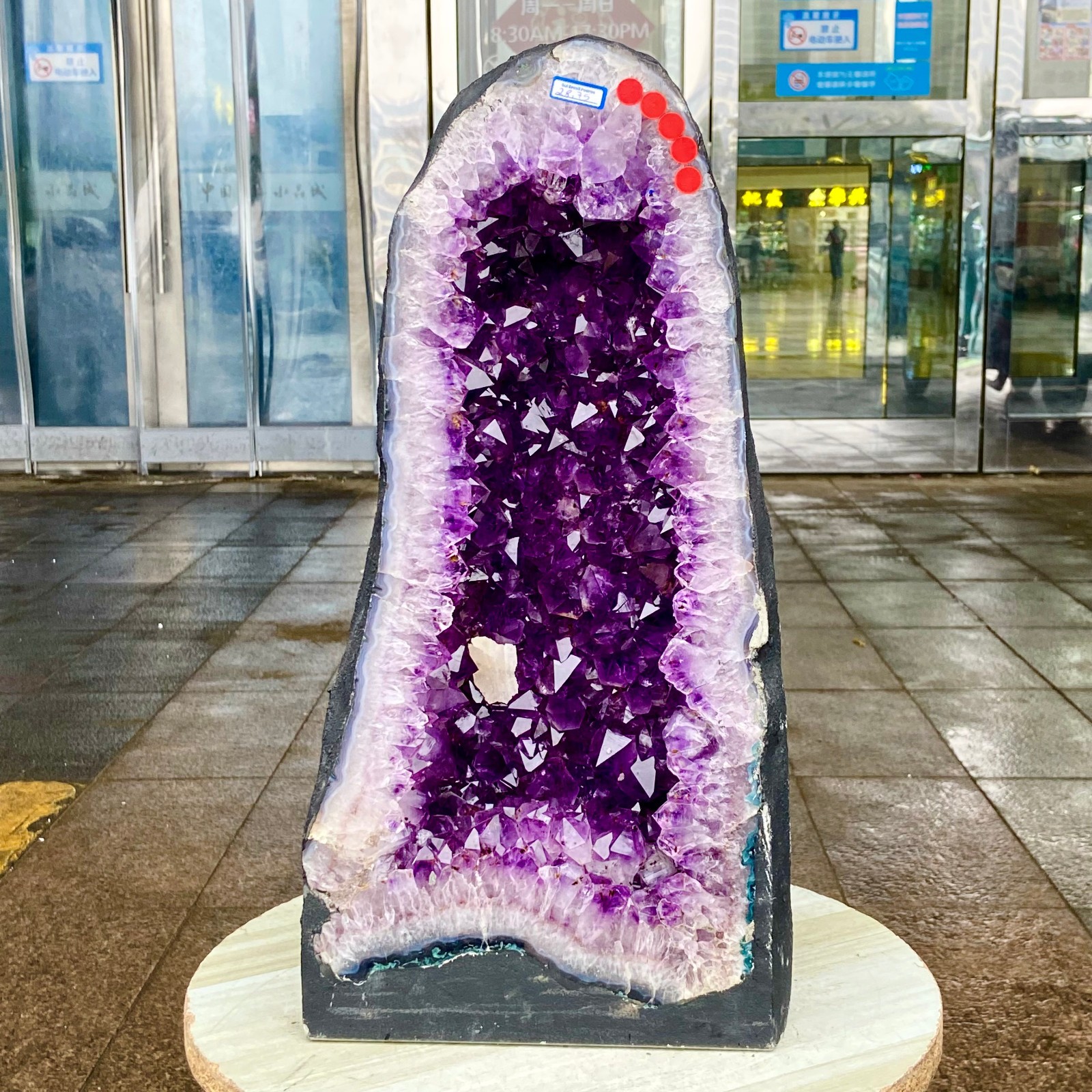 63.38LB Large natural amethyst geode quartz crystal clustercathedraenergyHealing