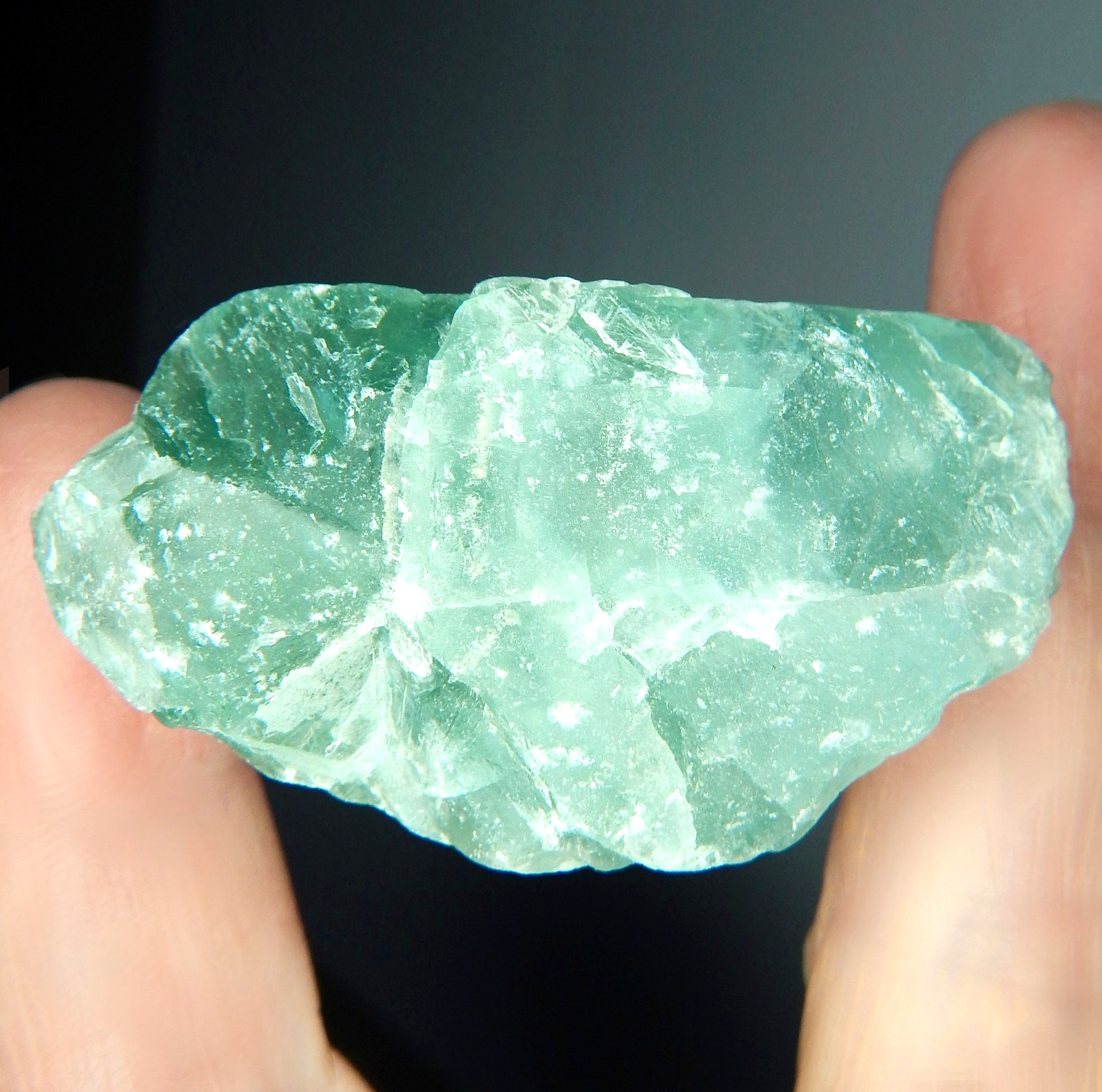 390ct Fluorite Natural Earth Mined Unheated Rough Crystal Spar Collector Grade