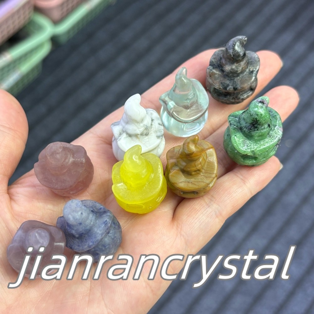 50pcs MIX Natural Quartz Crystal Skulls Carved Pumpkin Skull Healing Wholesale