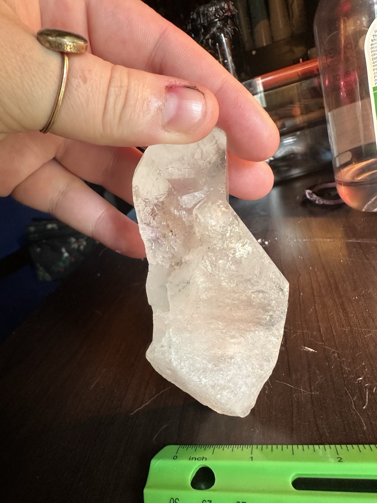 Clear/White Quartz Natural Point Crystal Specimen Rough Mineral