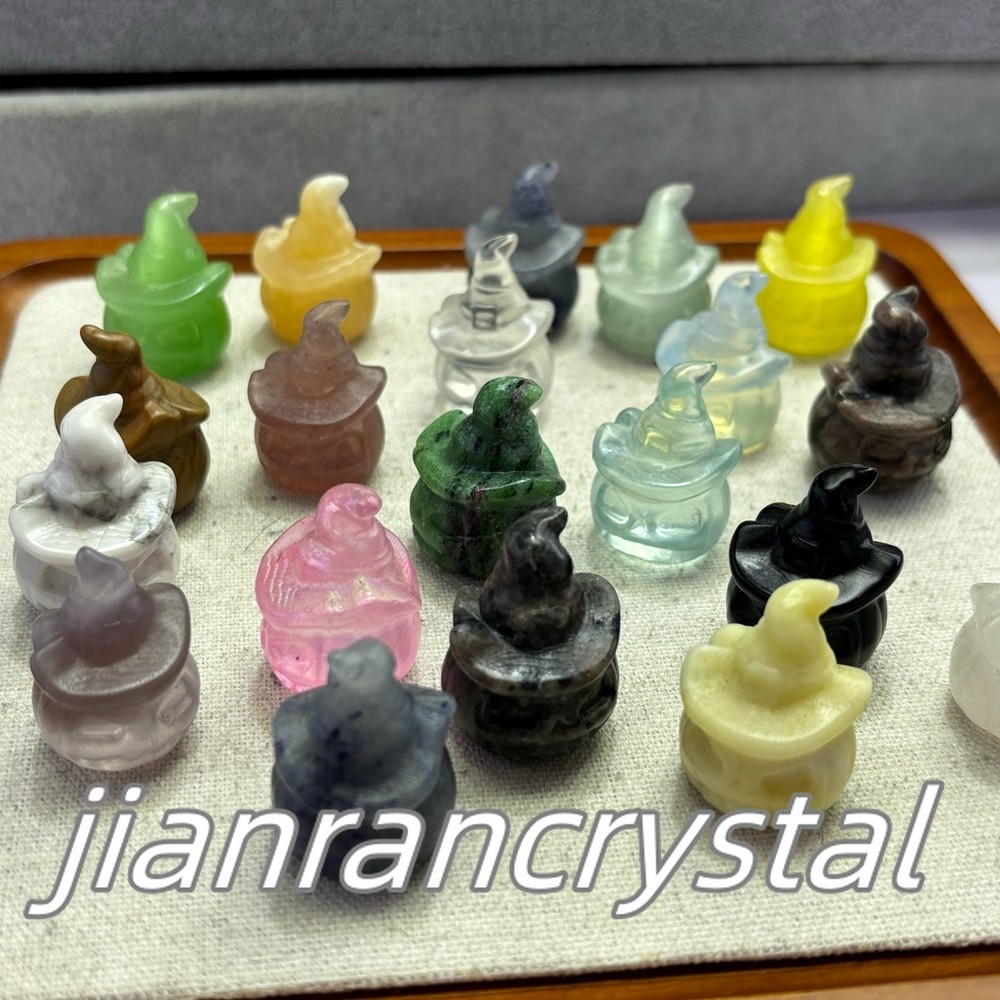 50pcs MIX Natural Quartz Crystal Skulls Carved Pumpkin Skull Healing Wholesale