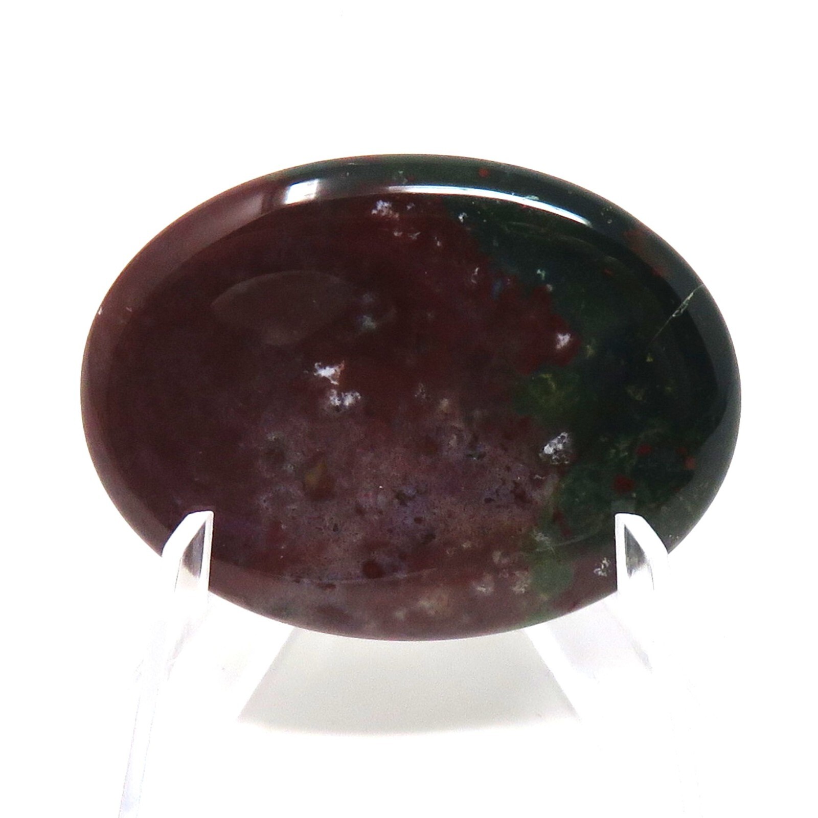 Indian Agate Worry Stone #202- 40mmX30mm or 1.5″x 1″ – 6mm Thick – Pocket Stone
