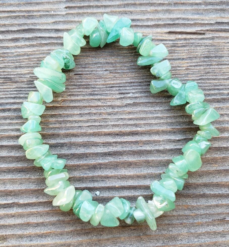 PROSPERITY STONE GEMSTONE STRETCHY CHIP BRACELET SET